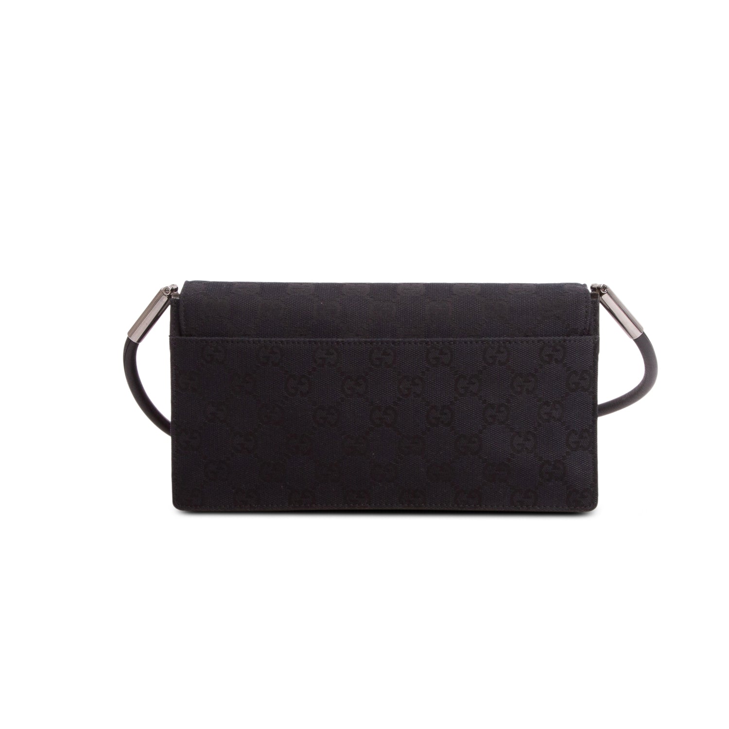 Gucci Black GG Canvas Baguette