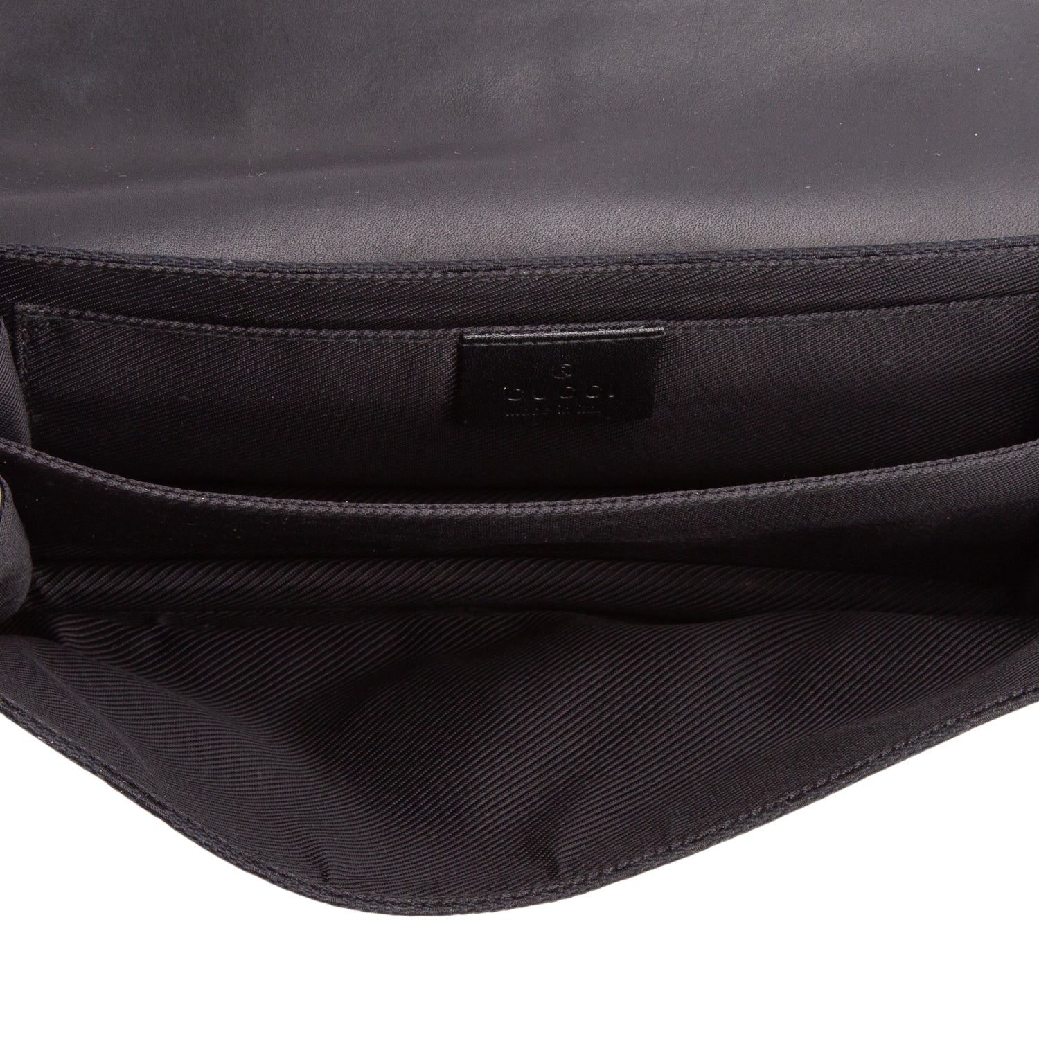 Gucci Black GG Canvas Baguette