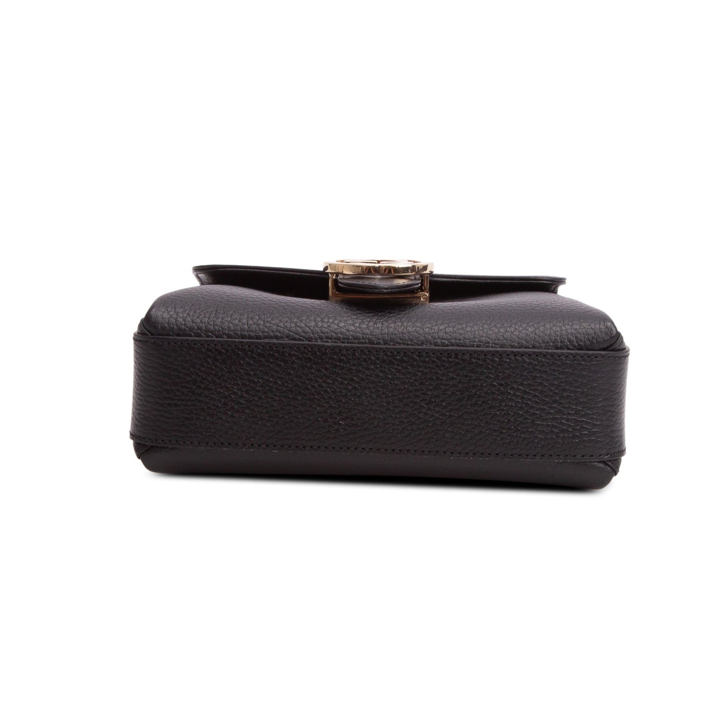 Gucci Black Dollar Calfskin Interlocking G Crossbody Bag