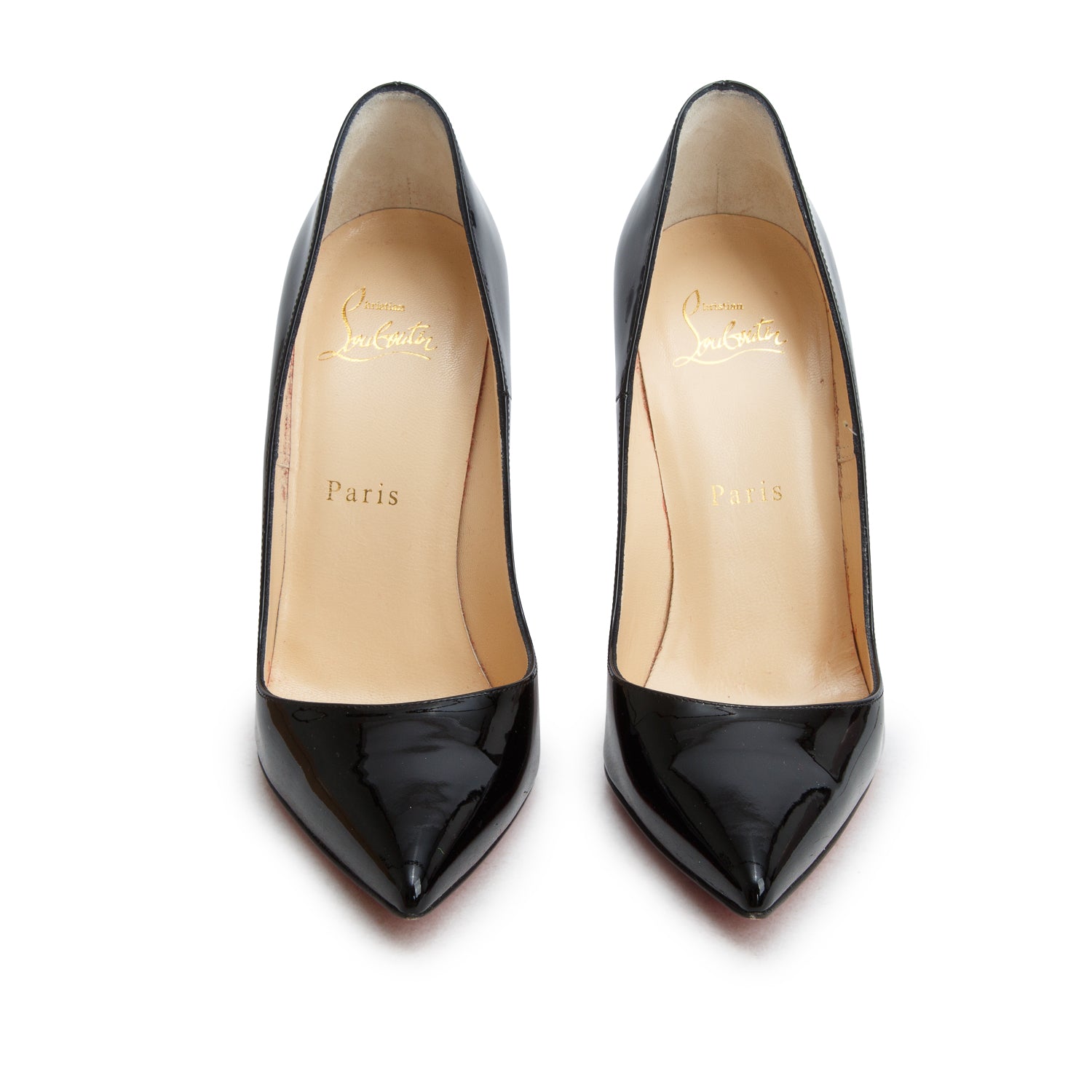 Christian Louboutin Black Patent Leather So Kate 120 Pumps, Size 37.5 w/ Box