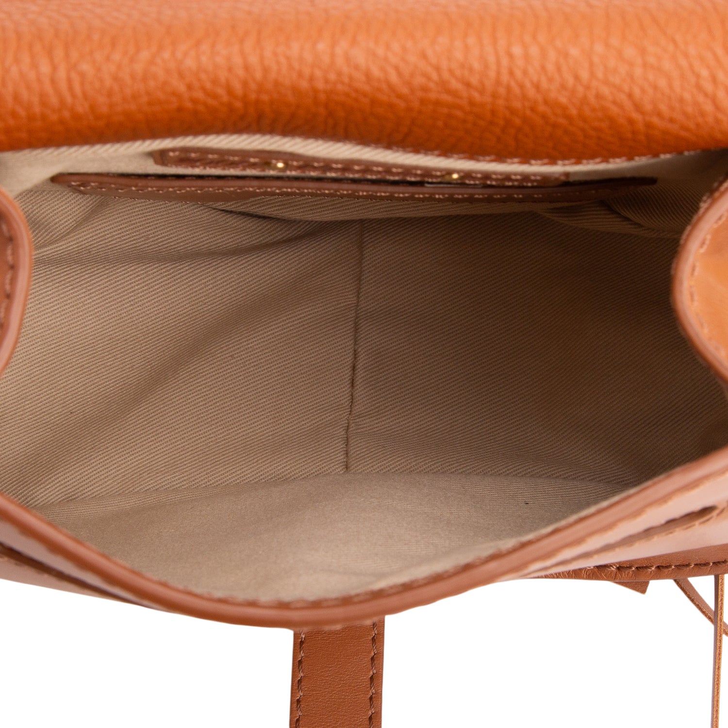 Chloe Brown Calfskin Leather Small Marcie Fringe Crossbody Bag