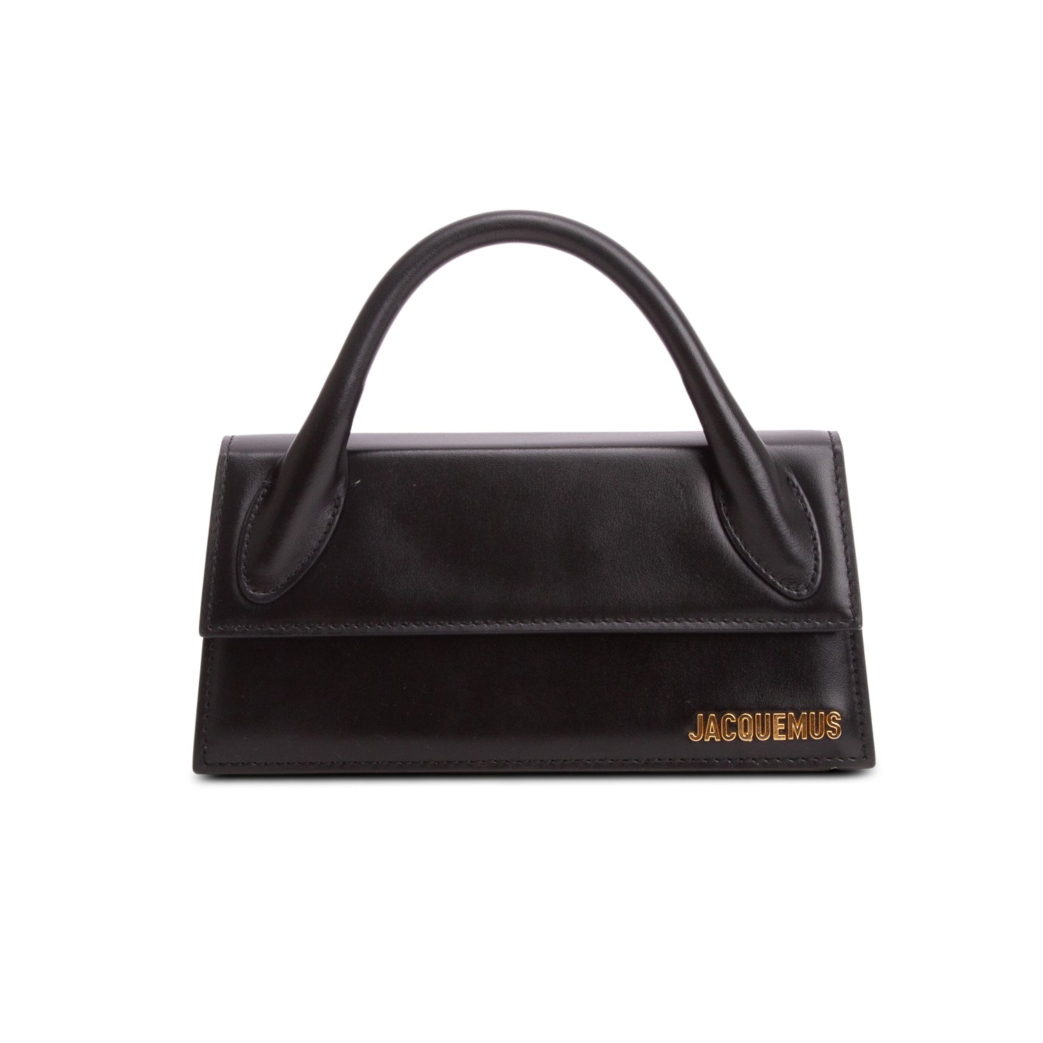 Jacquemus Black Leather Le Chiquito Long Handle Bag w/ Strap