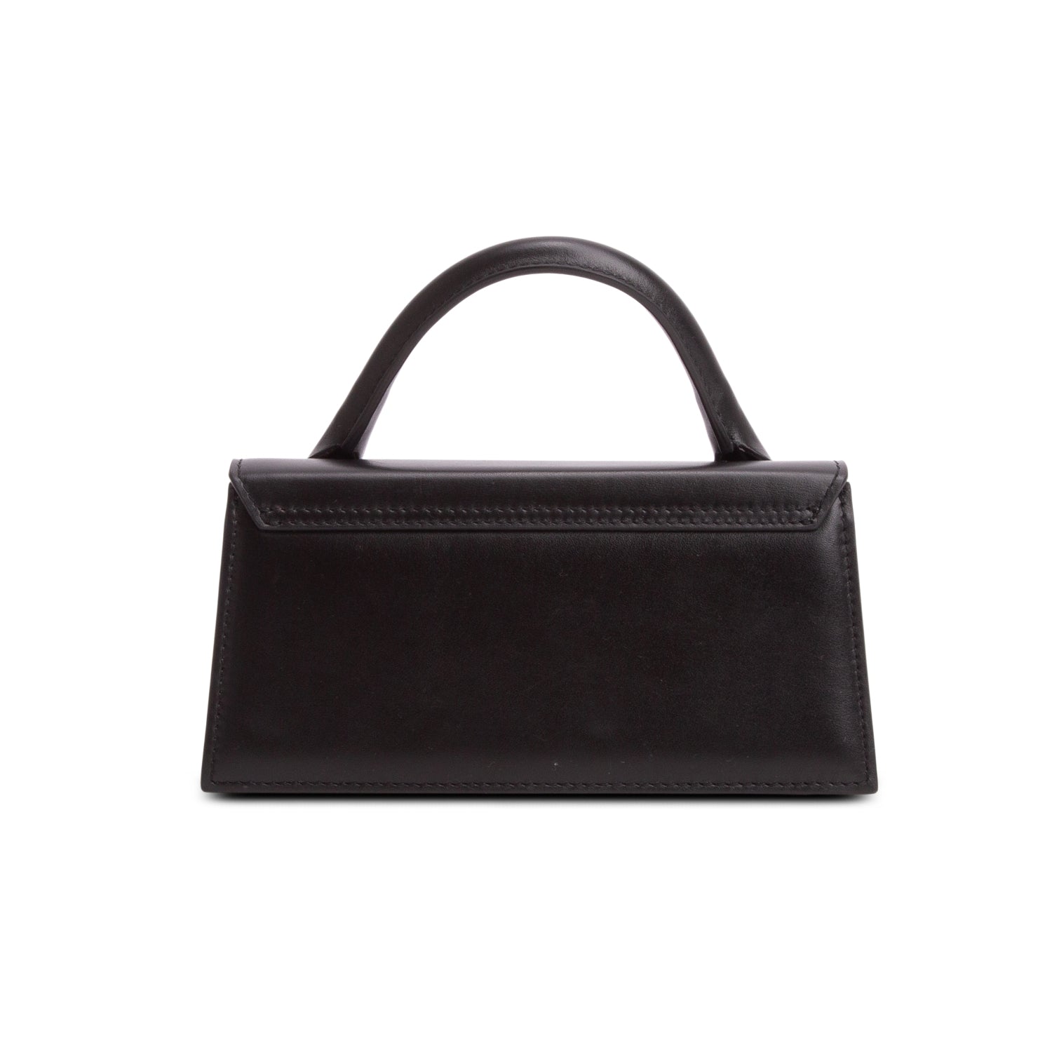 Jacquemus Black Leather Le Chiquito Long Handle Bag w/ Strap