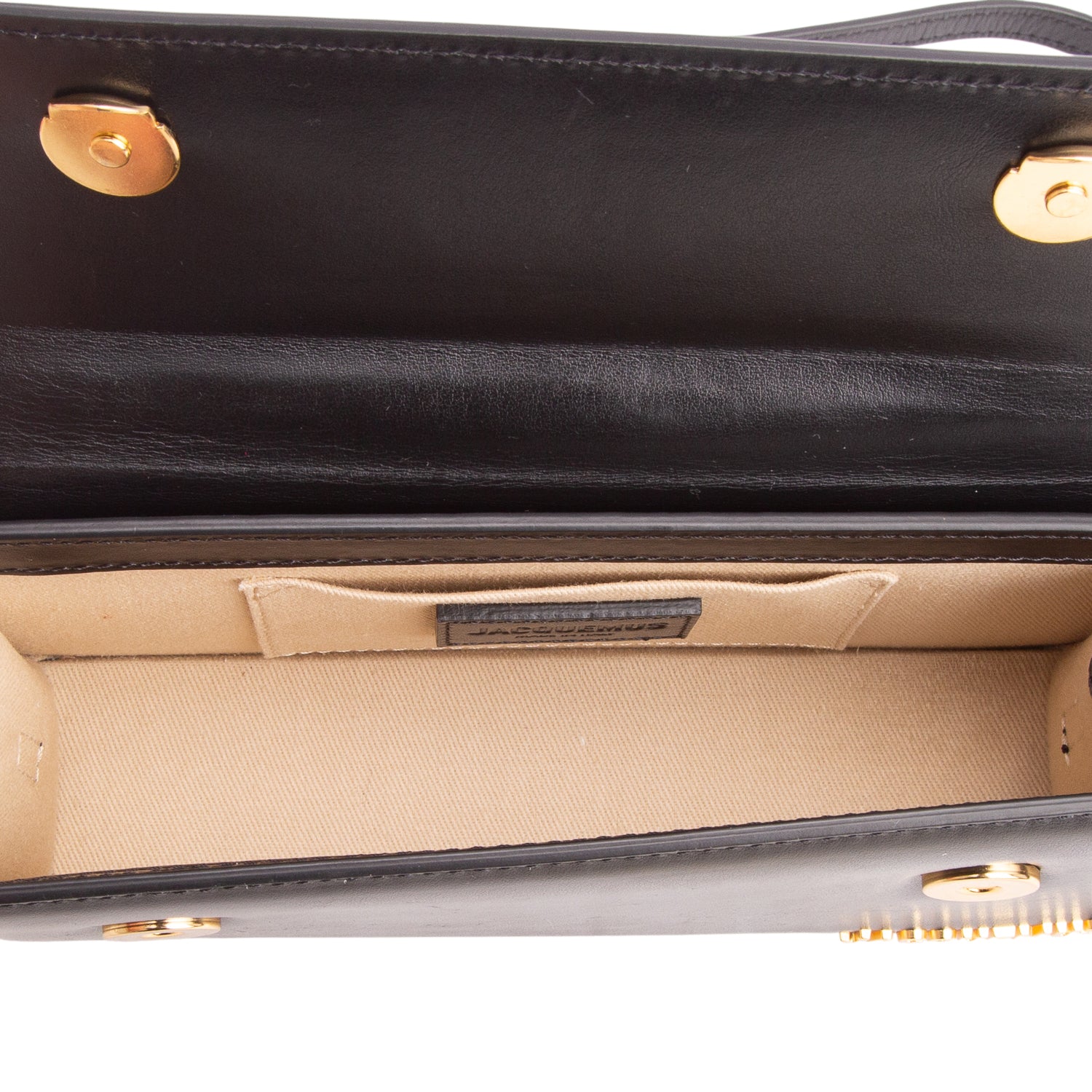Jacquemus Black Leather Le Chiquito Long Handle Bag w/ Strap