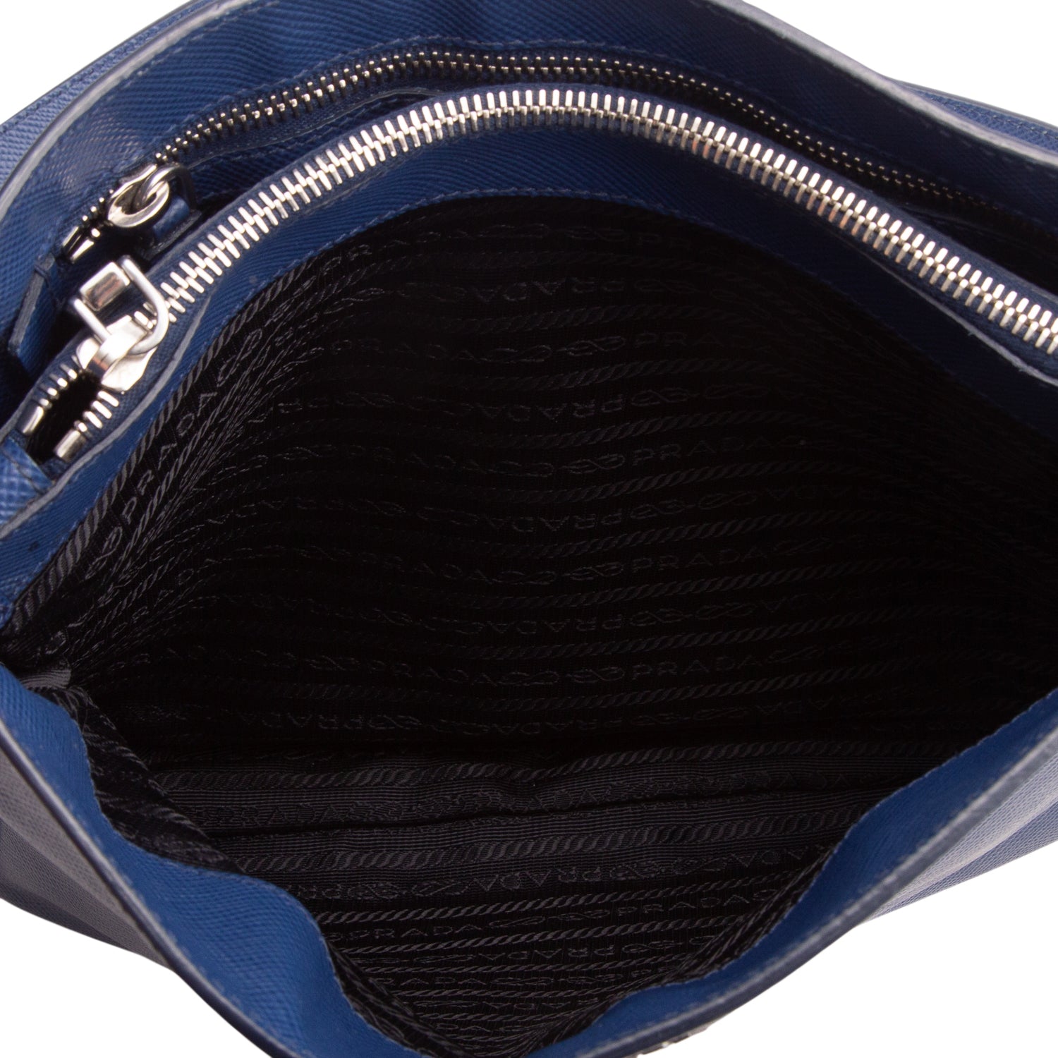 Prada Blue Saffiano Mesenger Bag w/ Authenticity Card