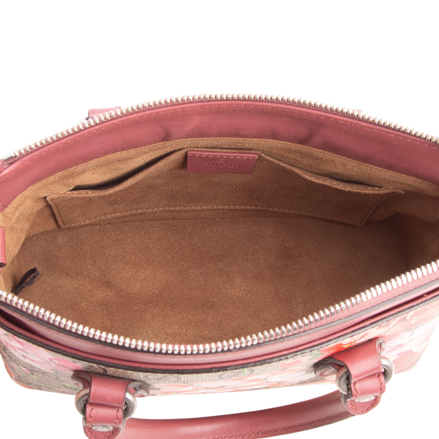 Gucci GG Supreme Blooms Small Top Handle Bag w/ Strap