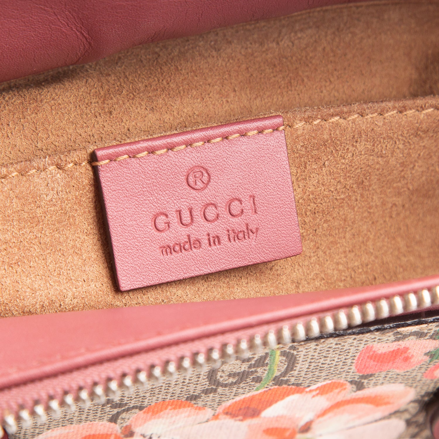 Gucci GG Supreme Blooms Small Top Handle Bag w/ Strap
