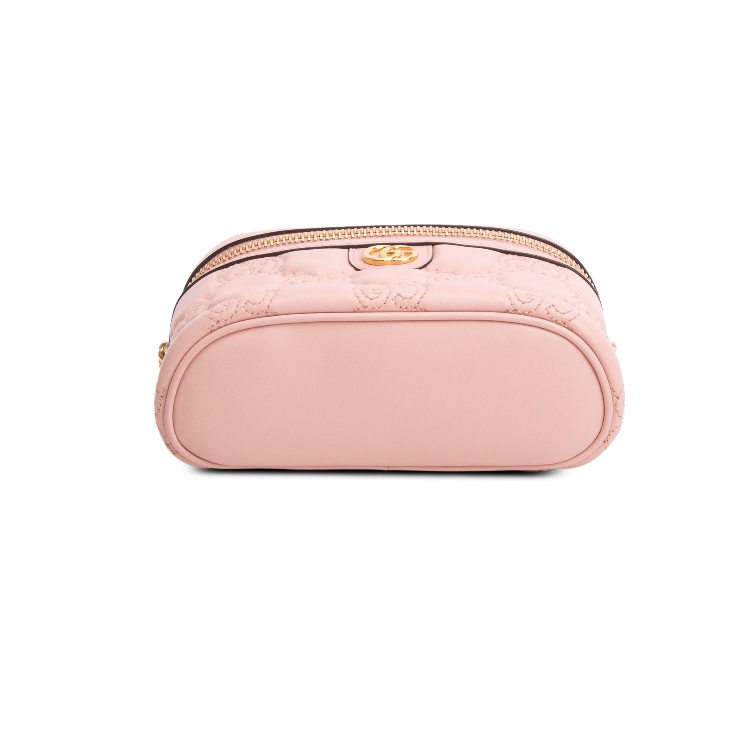 Gucci Pink Calfskin GG Matelasse Mini Top Handle Bag