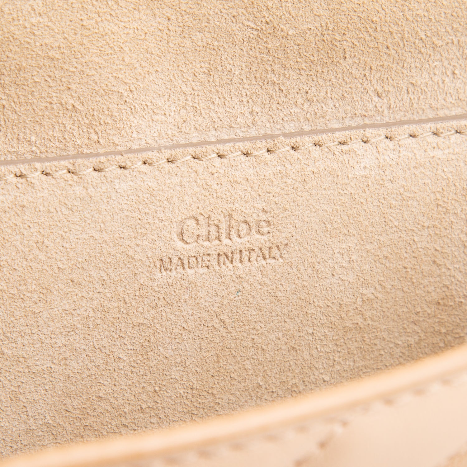 Chloe Beige Calfskin Quilted Mini Drew Bijou Shoulder Bag w/ Strap