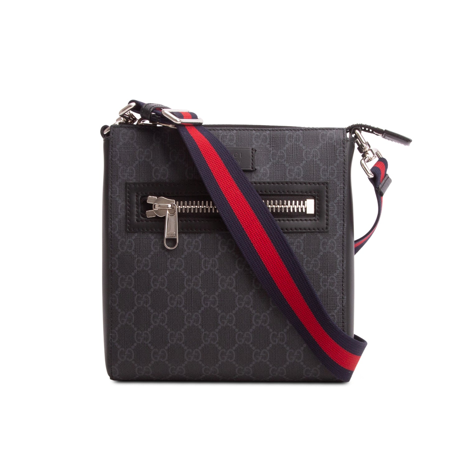 Gucci Black GG Supreme Small Messenger Bag