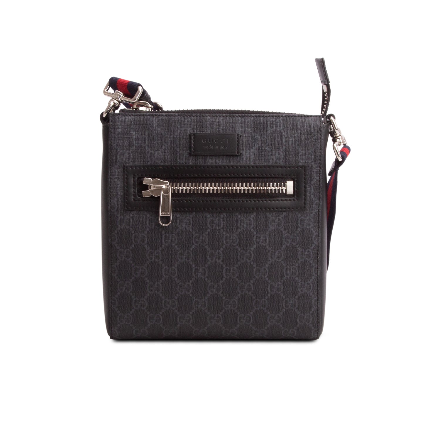 Gucci Black GG Supreme Small Messenger Bag