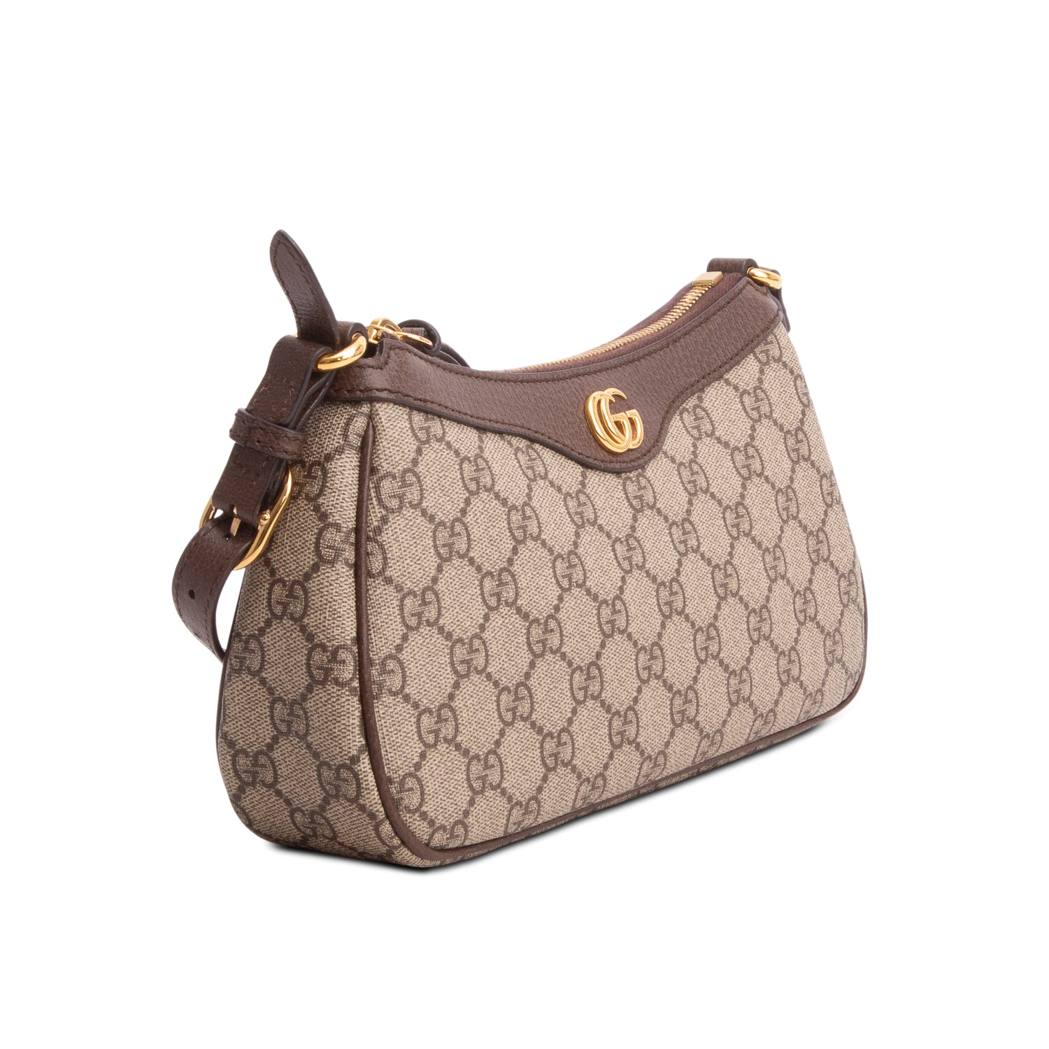Gucci GG Supreme Monogram Textured Dollar Calfskin Small Ophidia Shoulder Bag