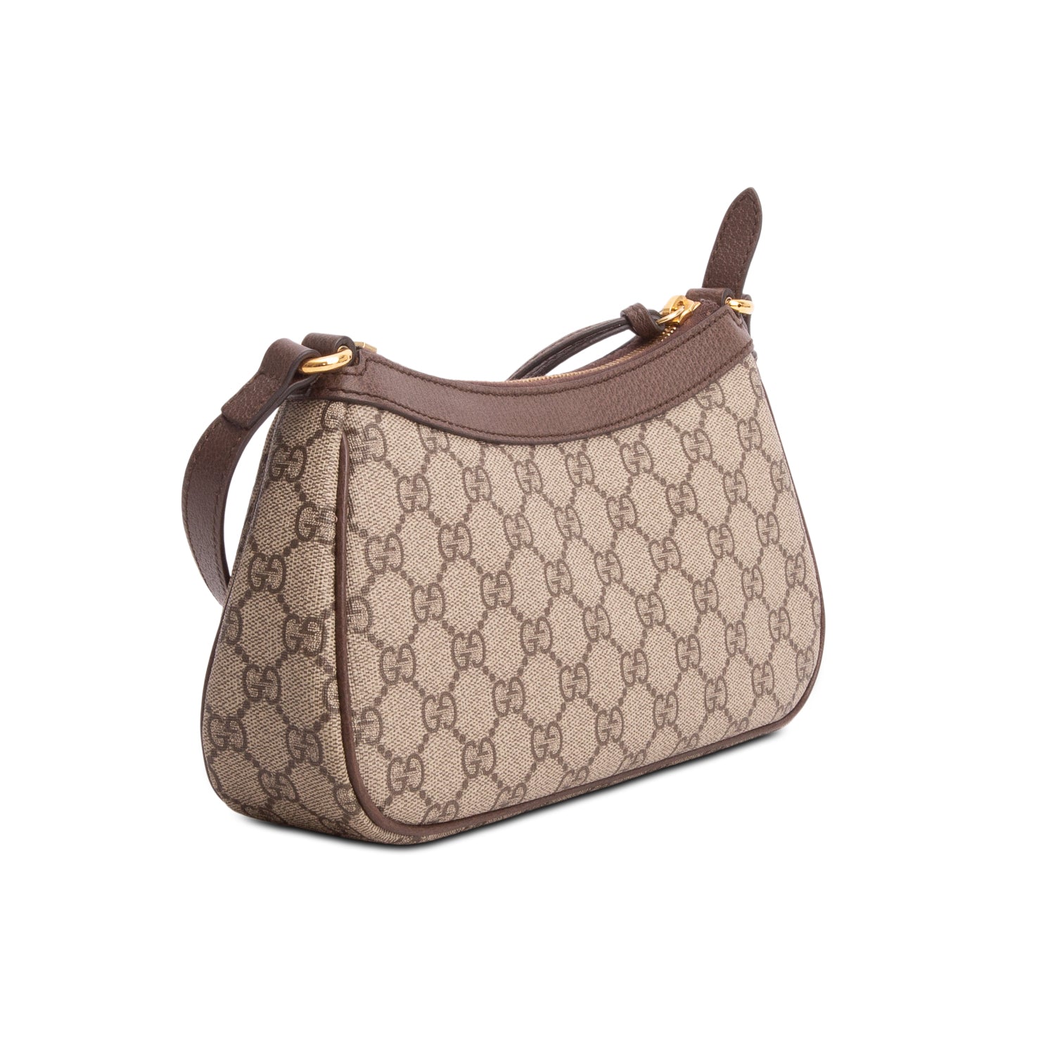 Gucci GG Supreme Monogram Textured Dollar Calfskin Small Ophidia Shoulder Bag