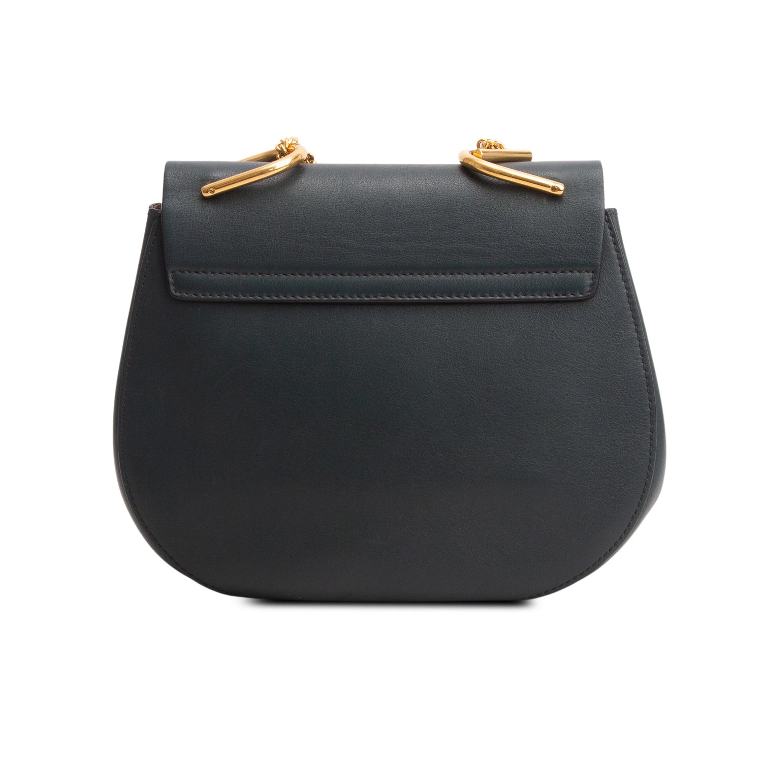 Chloe Green Calfskin & Ponyhair Small Drew Shoulder Bag