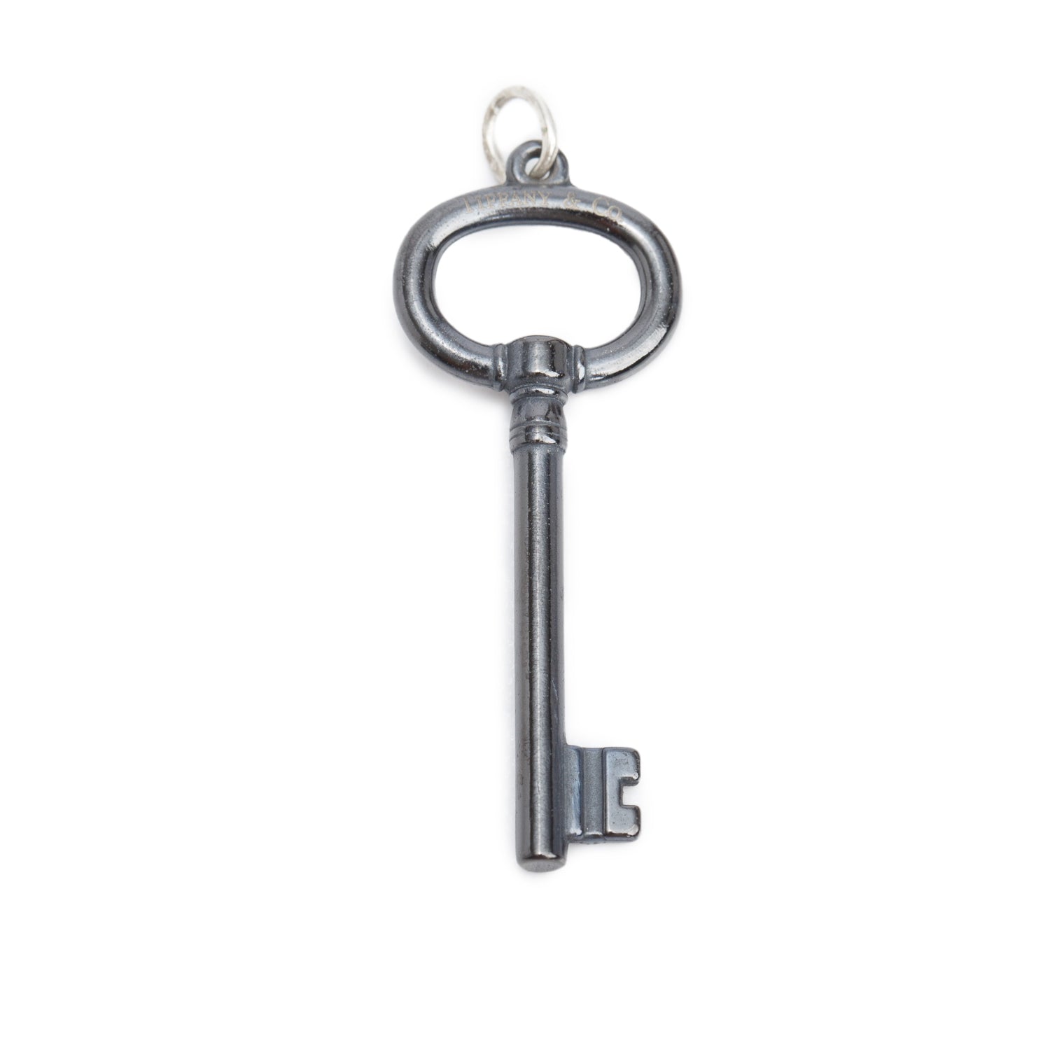 Tiffany & Co. Titanium Oval Key Pendant