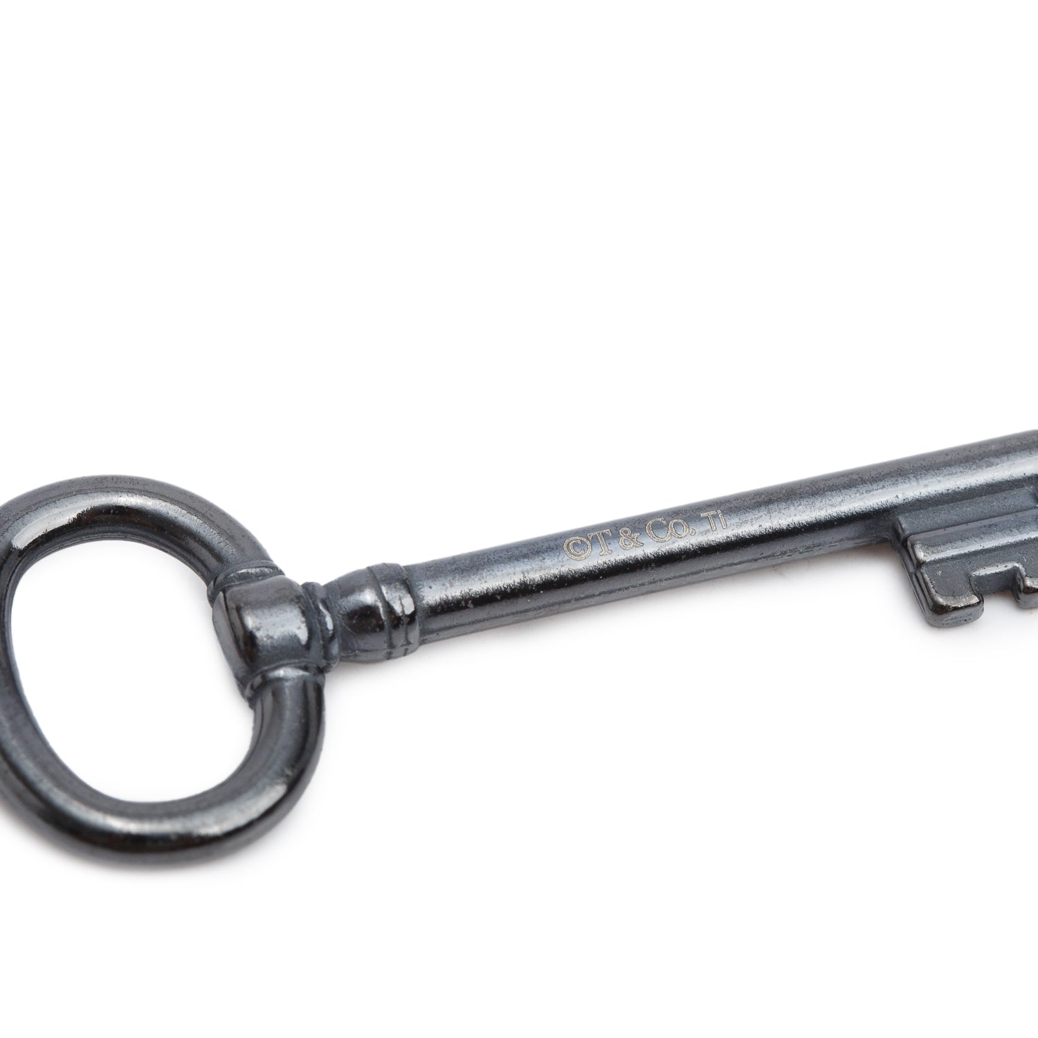 Tiffany & Co. Titanium Oval Key Pendant