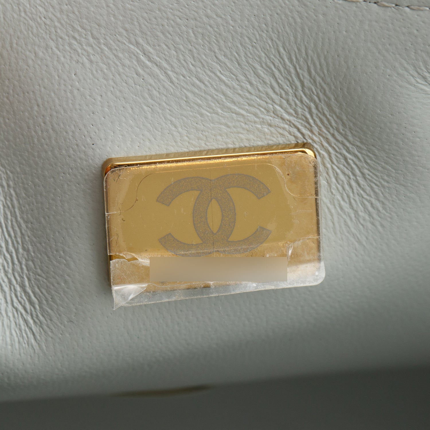 Chanel 2023 Light Grey Lambskin Quilted Leather Mini Rectangular Flap Bag w/ Box & Receipt
