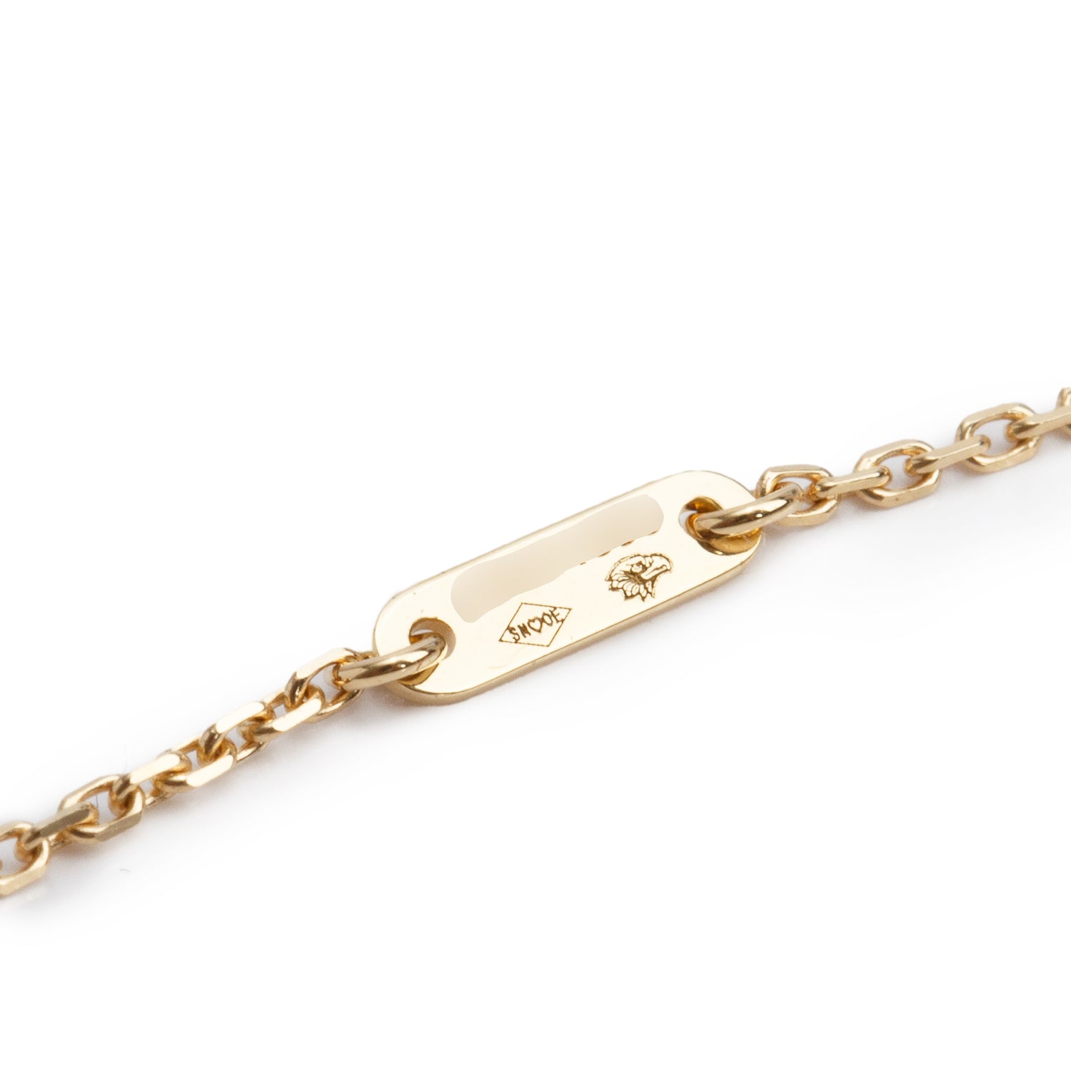 Van Cleef & Arpels 2024 18k Yellow Gold Sweet Alhambra Mother of Pearl Pendant Necklace w/ Box & Certificate