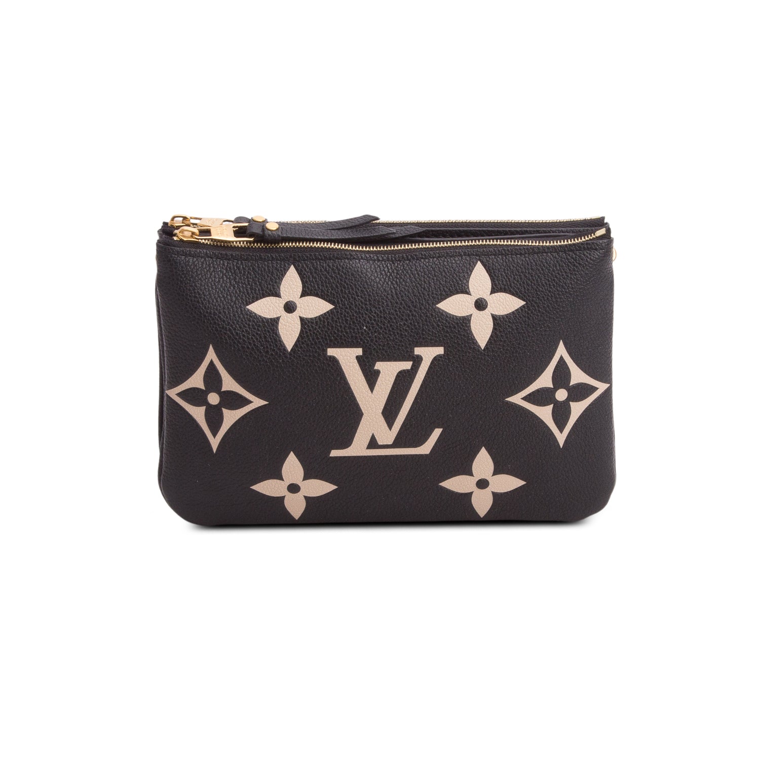 Louis Vuitton Black Empreinte Monogram Giant Double Zip Pochette