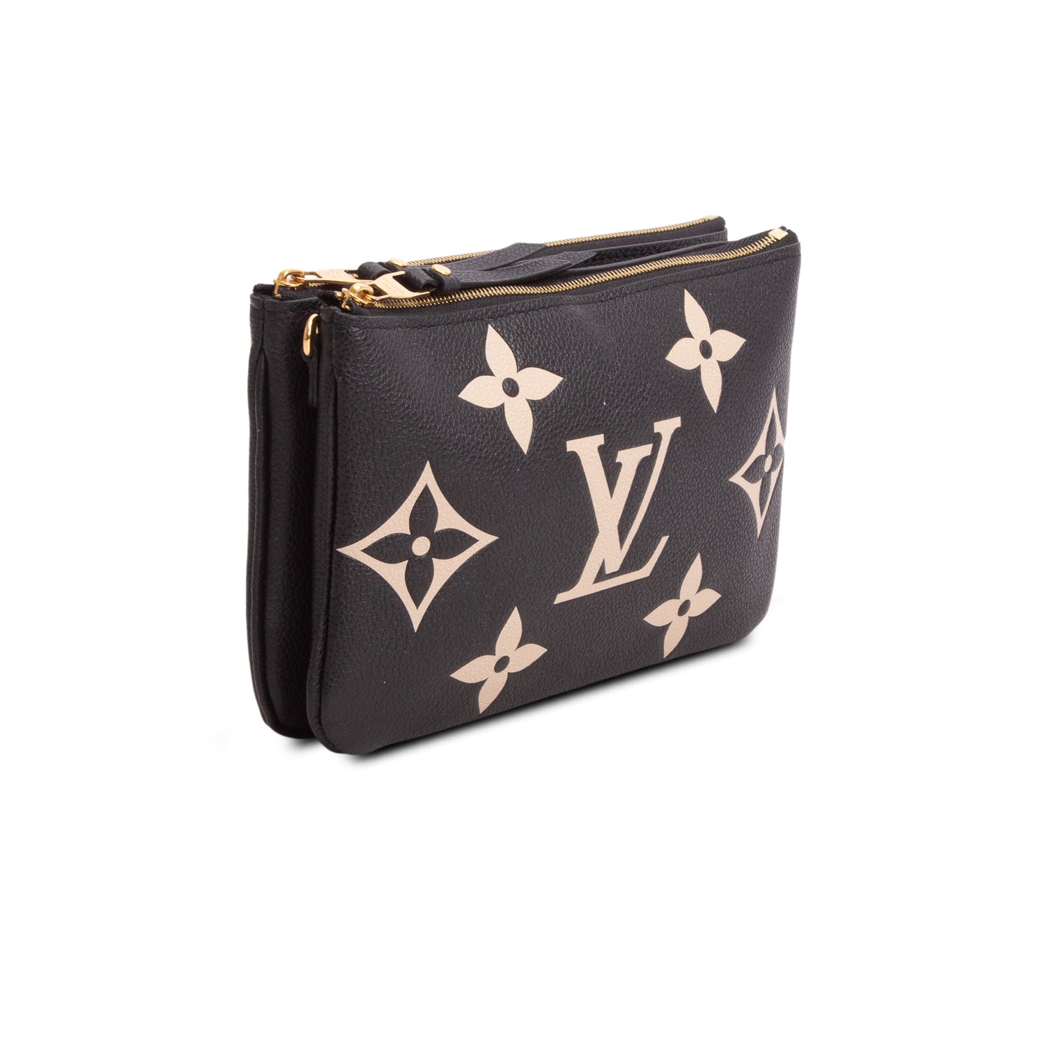Louis Vuitton Black Empreinte Monogram Giant Double Zip Pochette