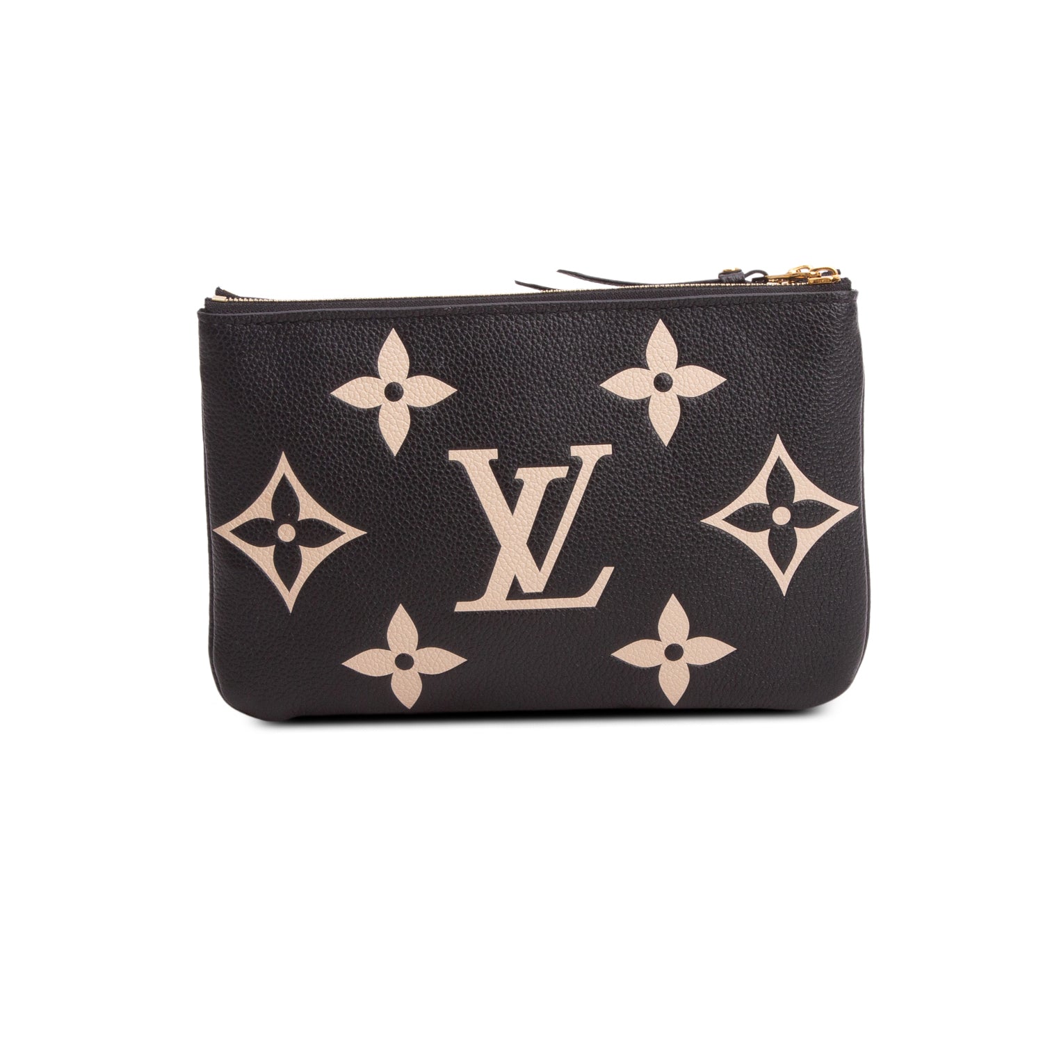Louis Vuitton Black Empreinte Monogram Giant Double Zip Pochette