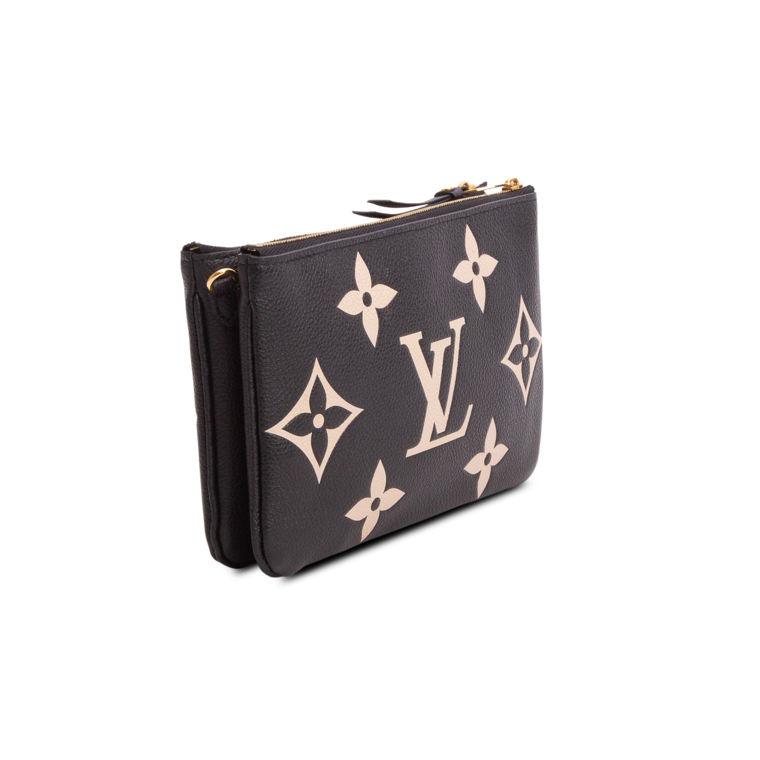 Louis Vuitton Black Empreinte Monogram Giant Double Zip Pochette