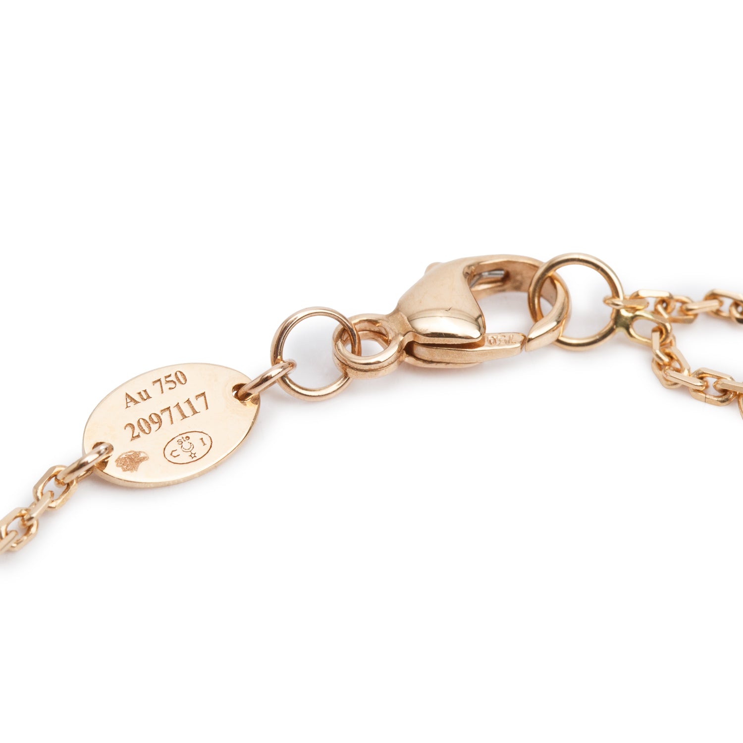 Chaumet 18k Rose Gold Mother of Pearl & Diamond Jeux de Liens Harmony Bracelet w/ Box
