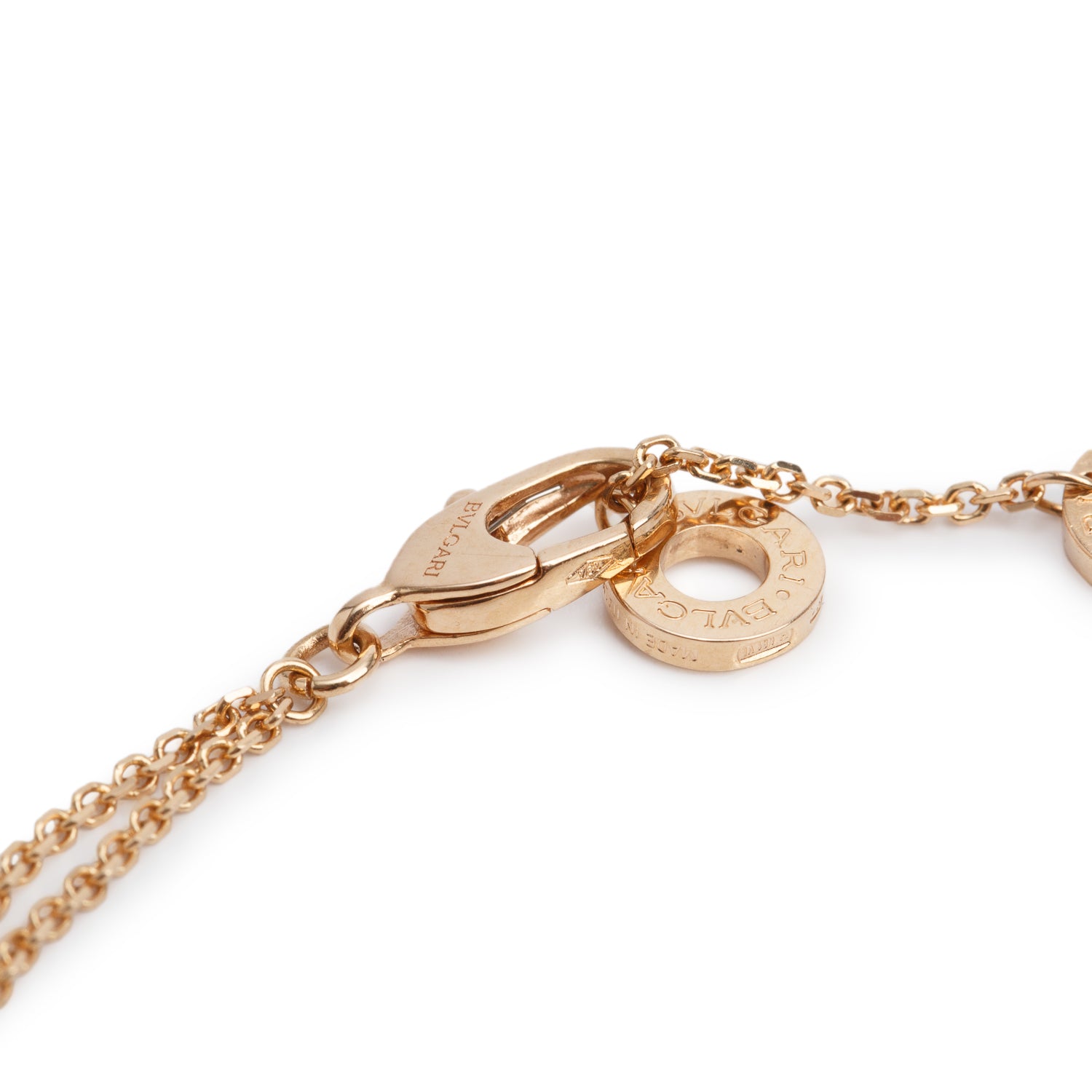 BVLGARI 18k Rose Gold Mother of Pearl Divas' Dream Bracelet w/ Box & Certificate