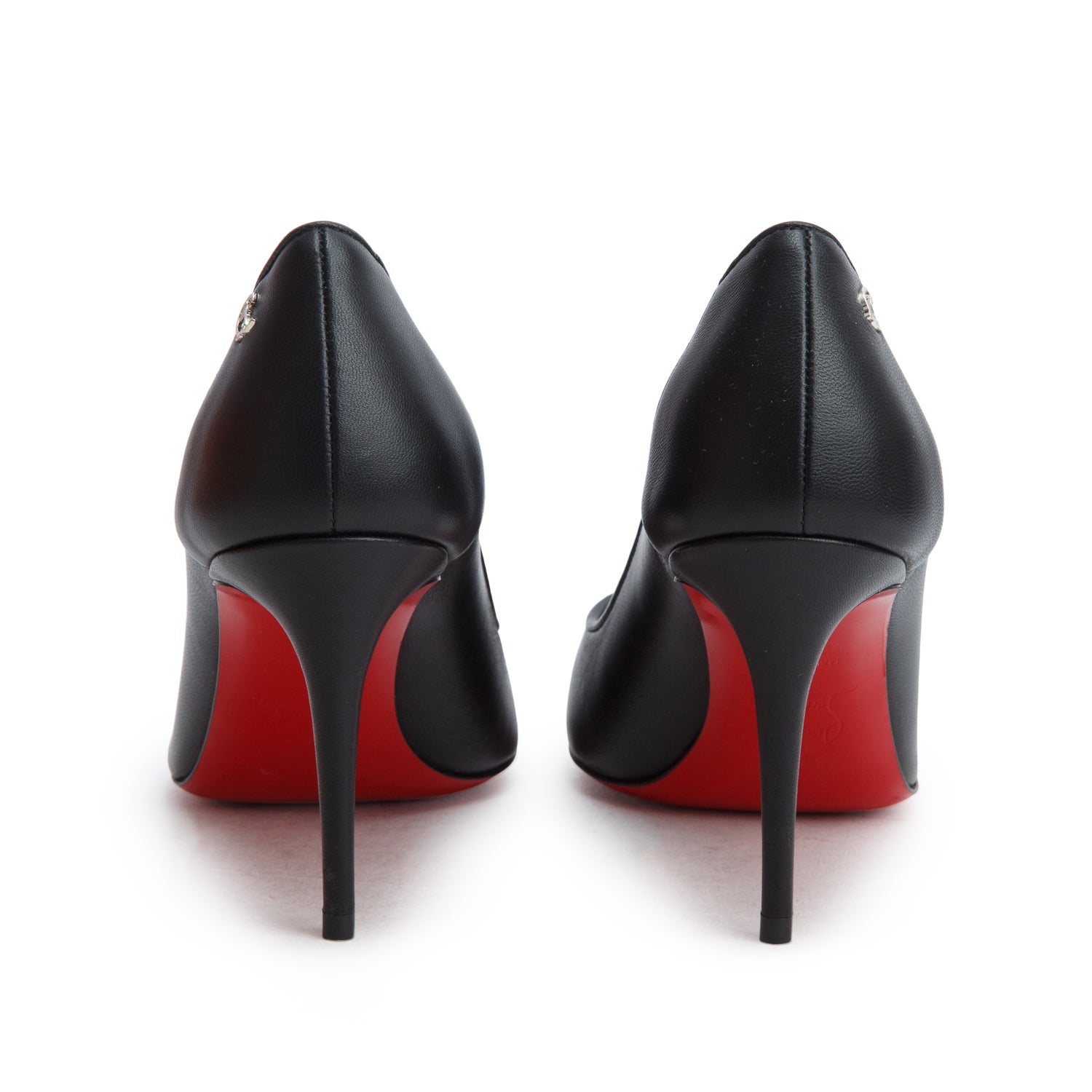 Christian Louboutin Black Leather Sporty Kate 85 Pumps, Size 36.5 w/ Box
