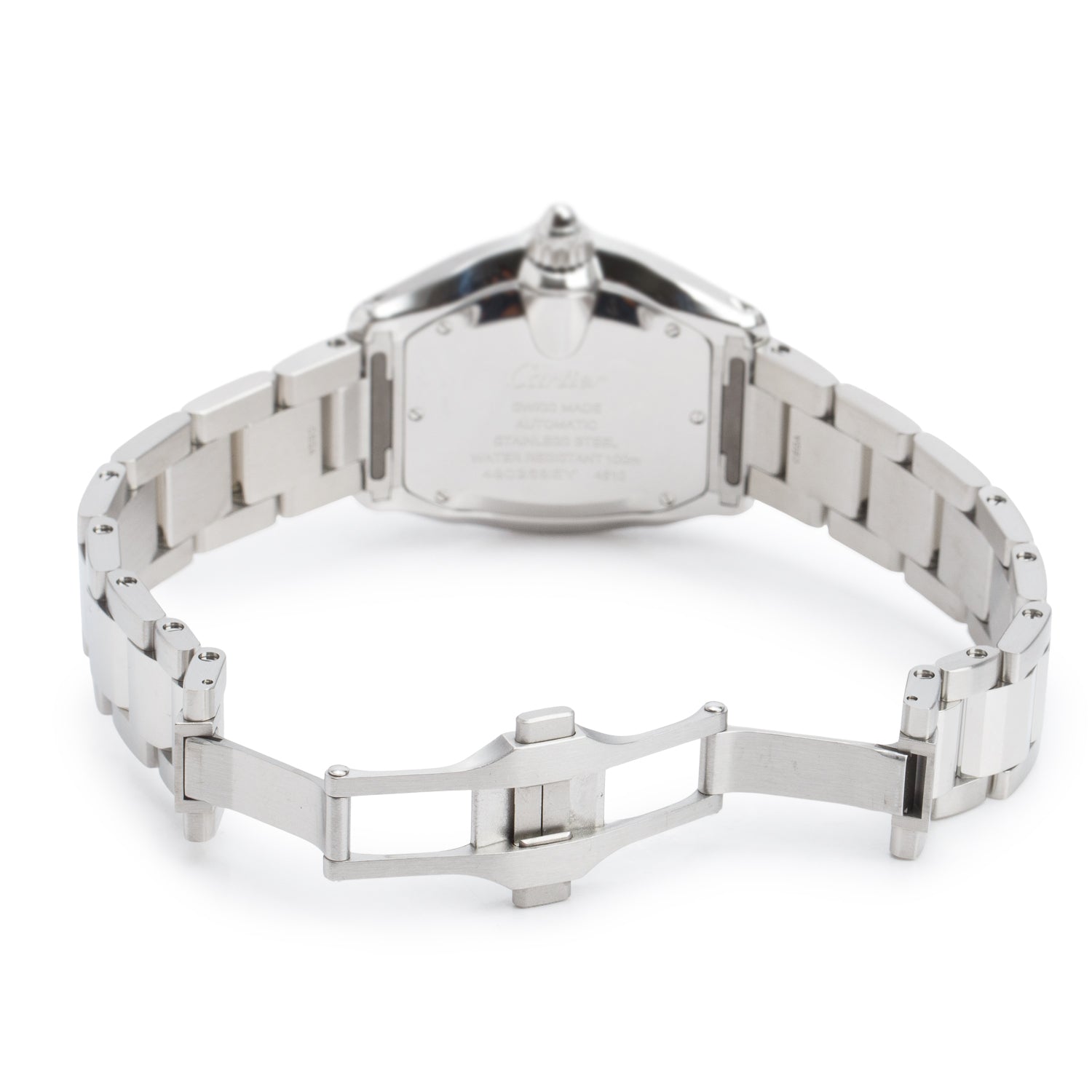 Cartier 2026 Stainless Steel Roadster Automatic Watch, Medium Model 4610 w/ Box, Papers & Extra Strap
