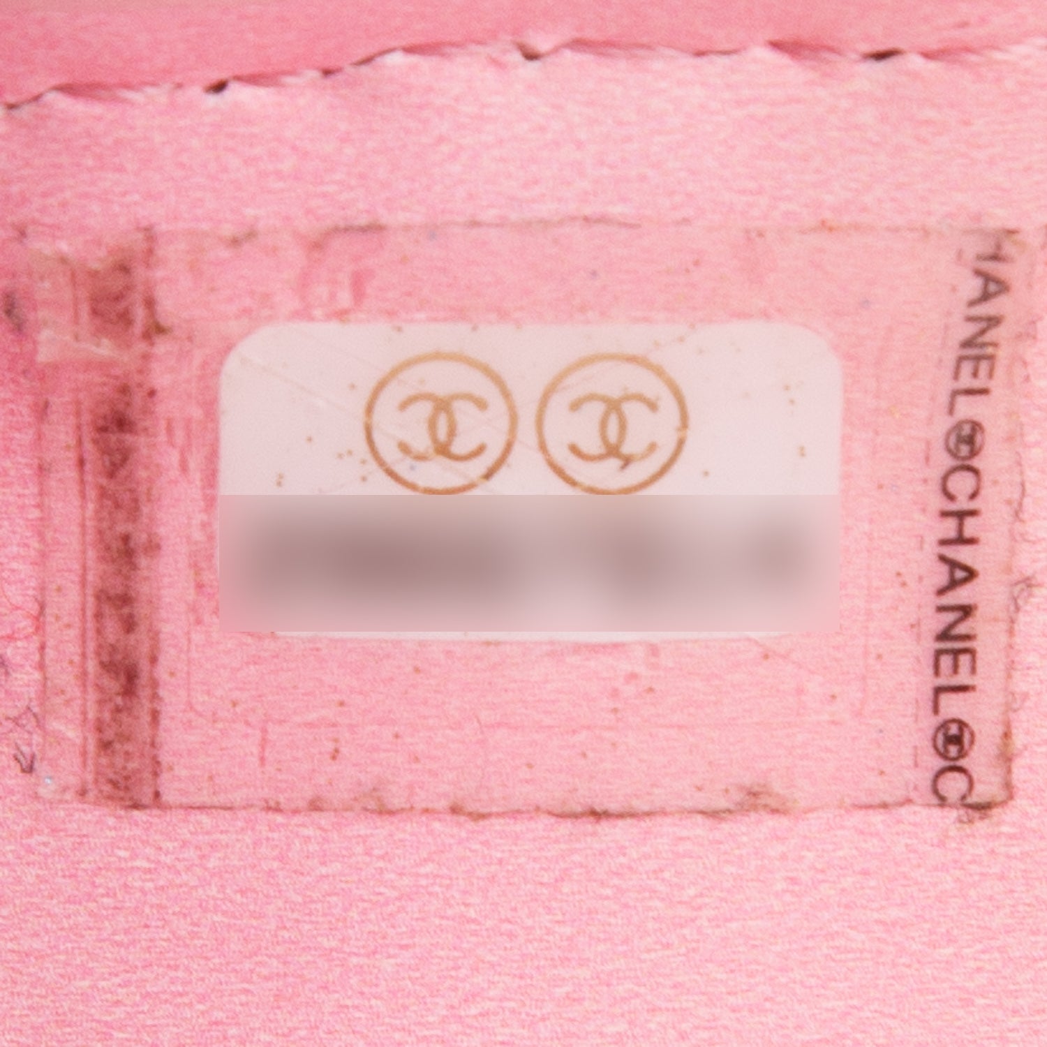 Chanel Pink PVC Patent Leather Round Filigree Chain Clutch w/ Authenticity Card