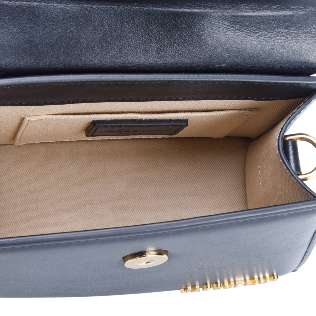 Jacquemus Black Smooth Calfskin Le Chiquito Moyen w/ Strap