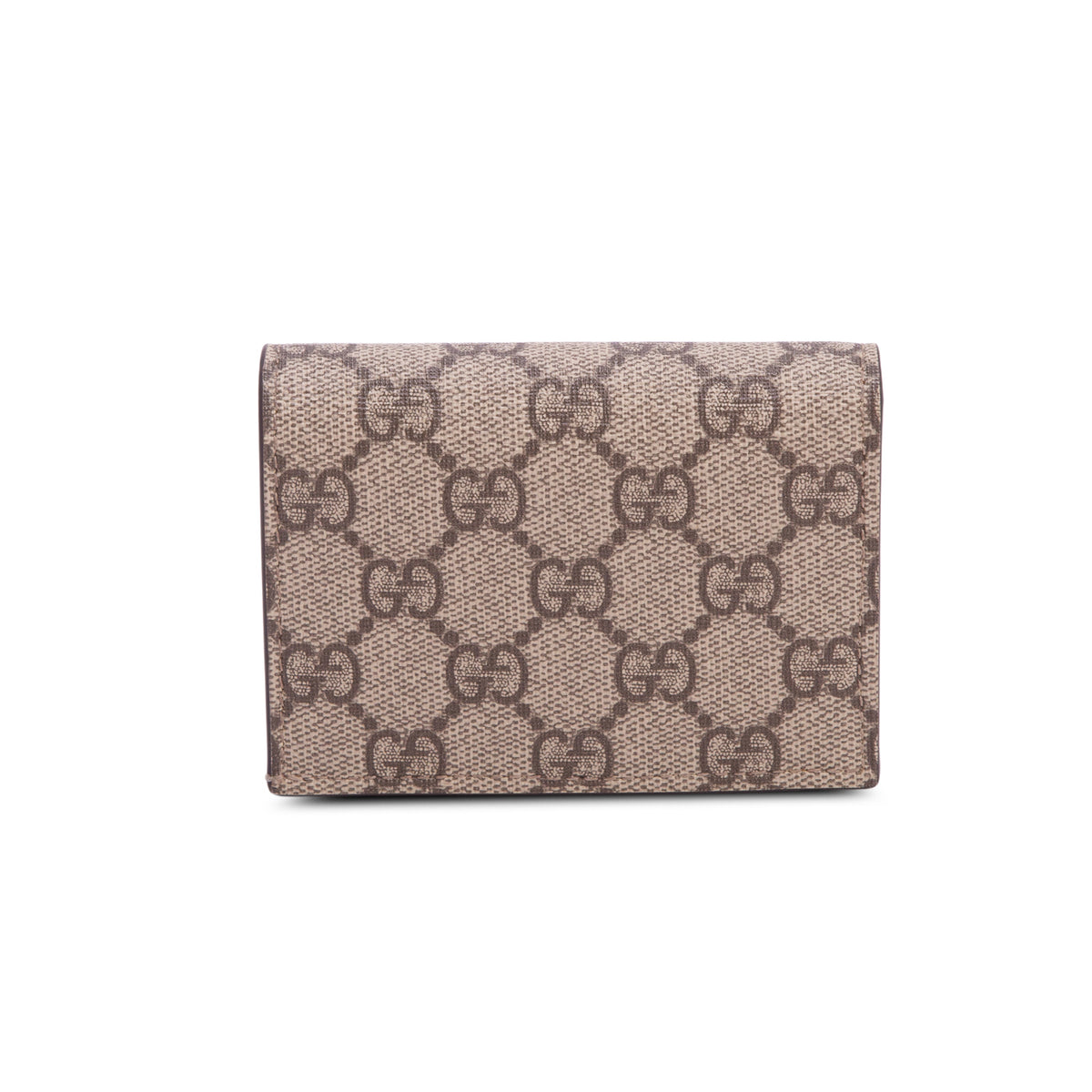 Gucci GG Supreme Canvas Card Case Wallet w/ Box