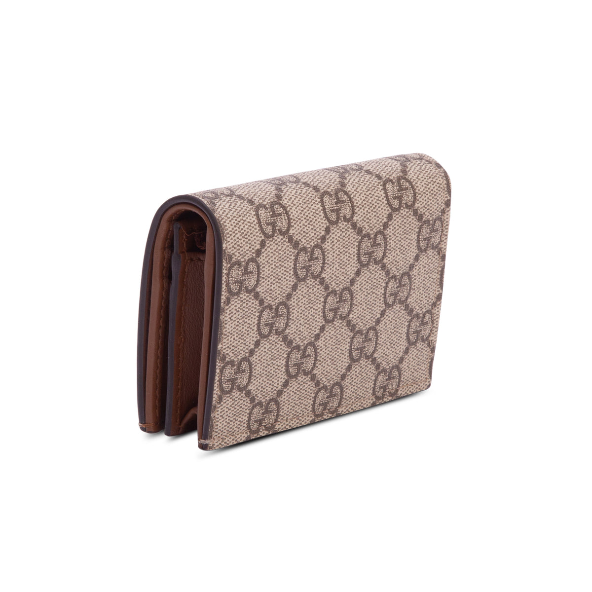 Gucci GG Supreme Canvas Card Case Wallet w/ Box