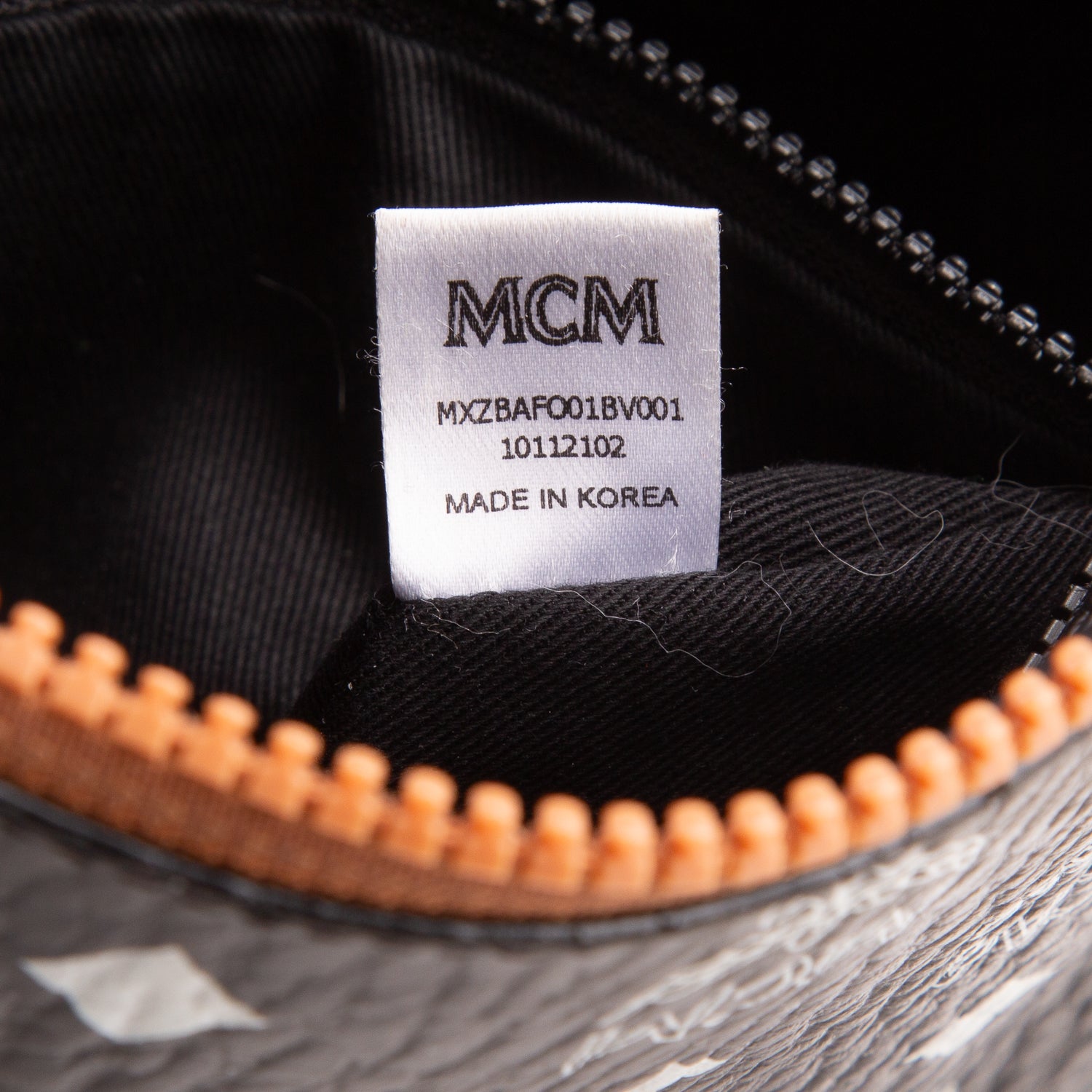 MCM Black Visetos Aren Wristlet Clutch w/ Strap