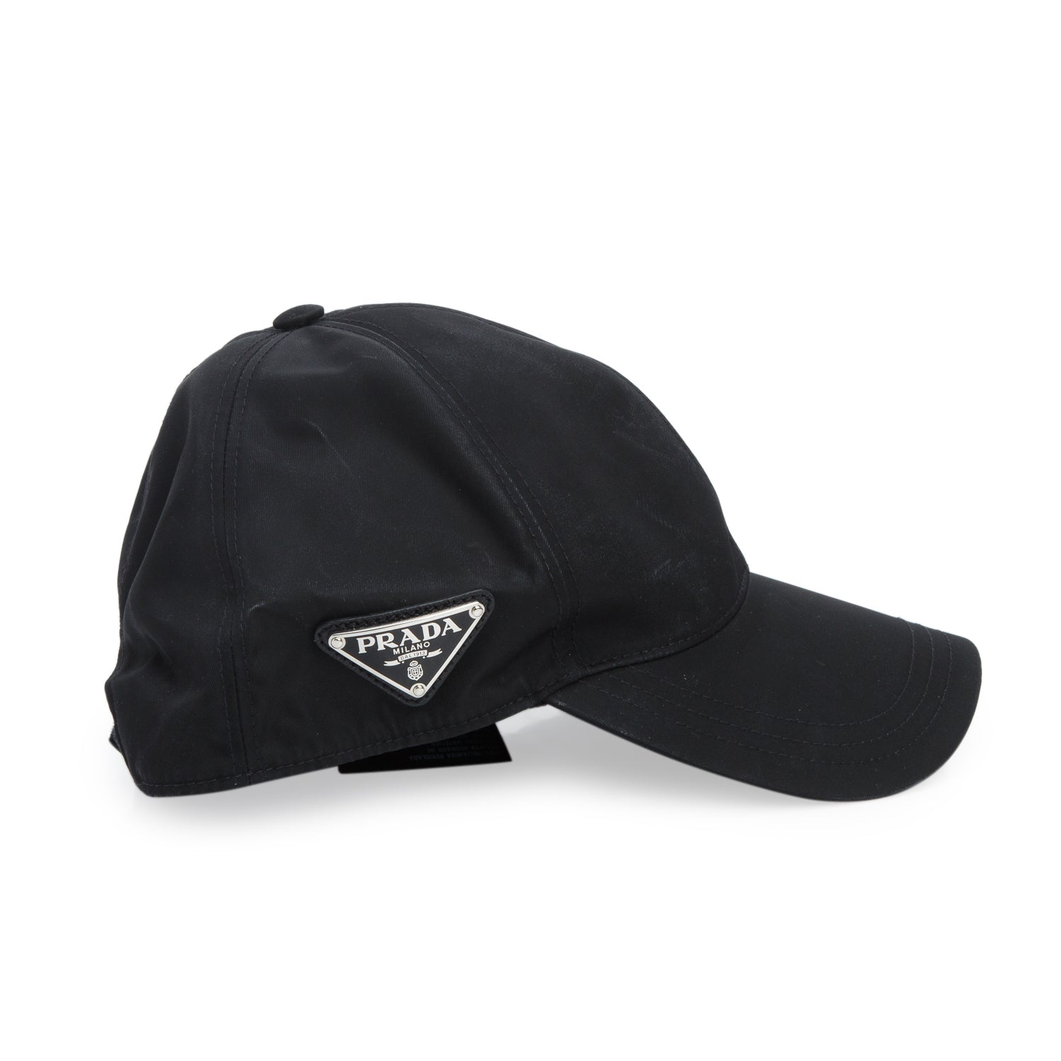 Prada Black Re-Nylon Baseball Cap, Size S