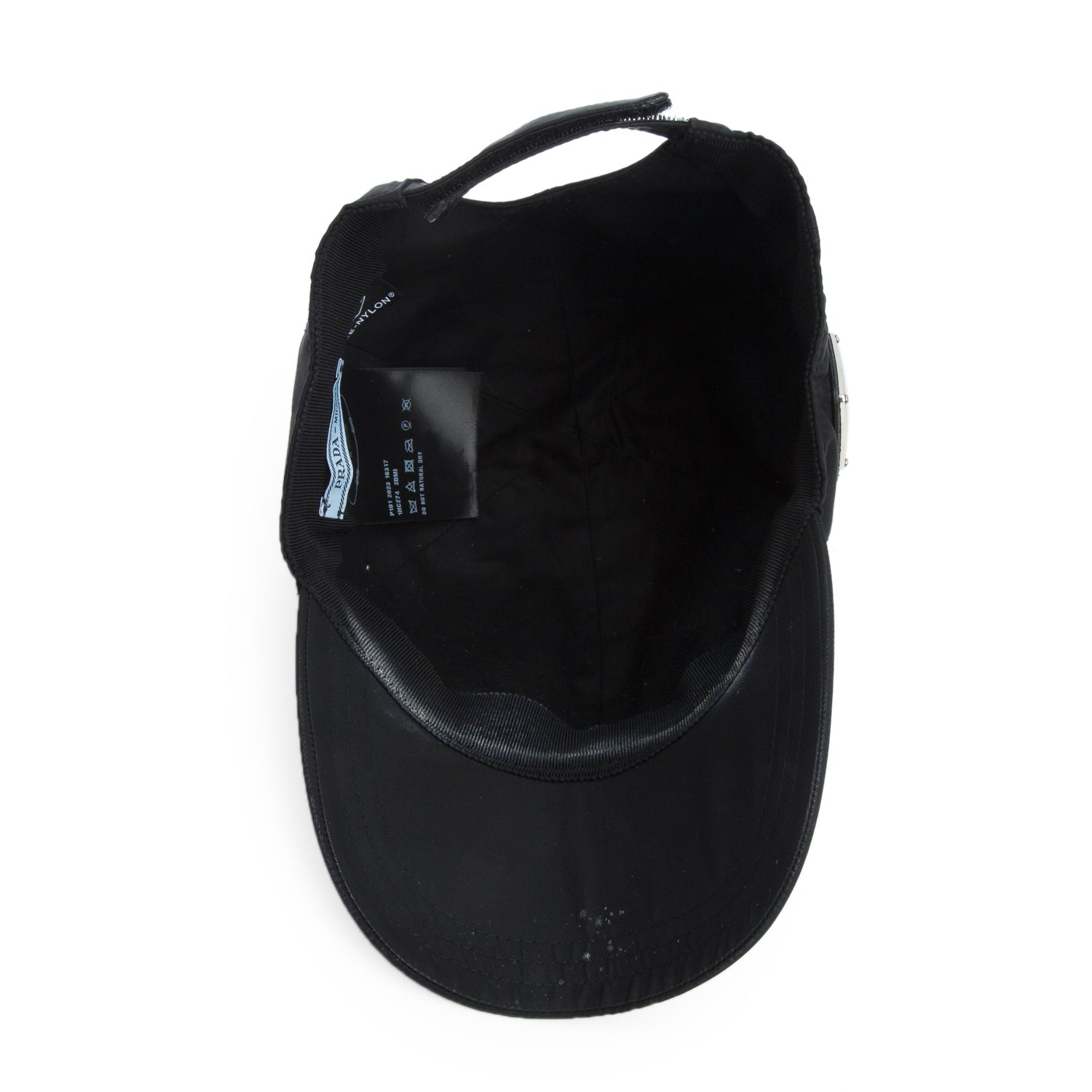 Prada Black Re-Nylon Baseball Cap, Size S