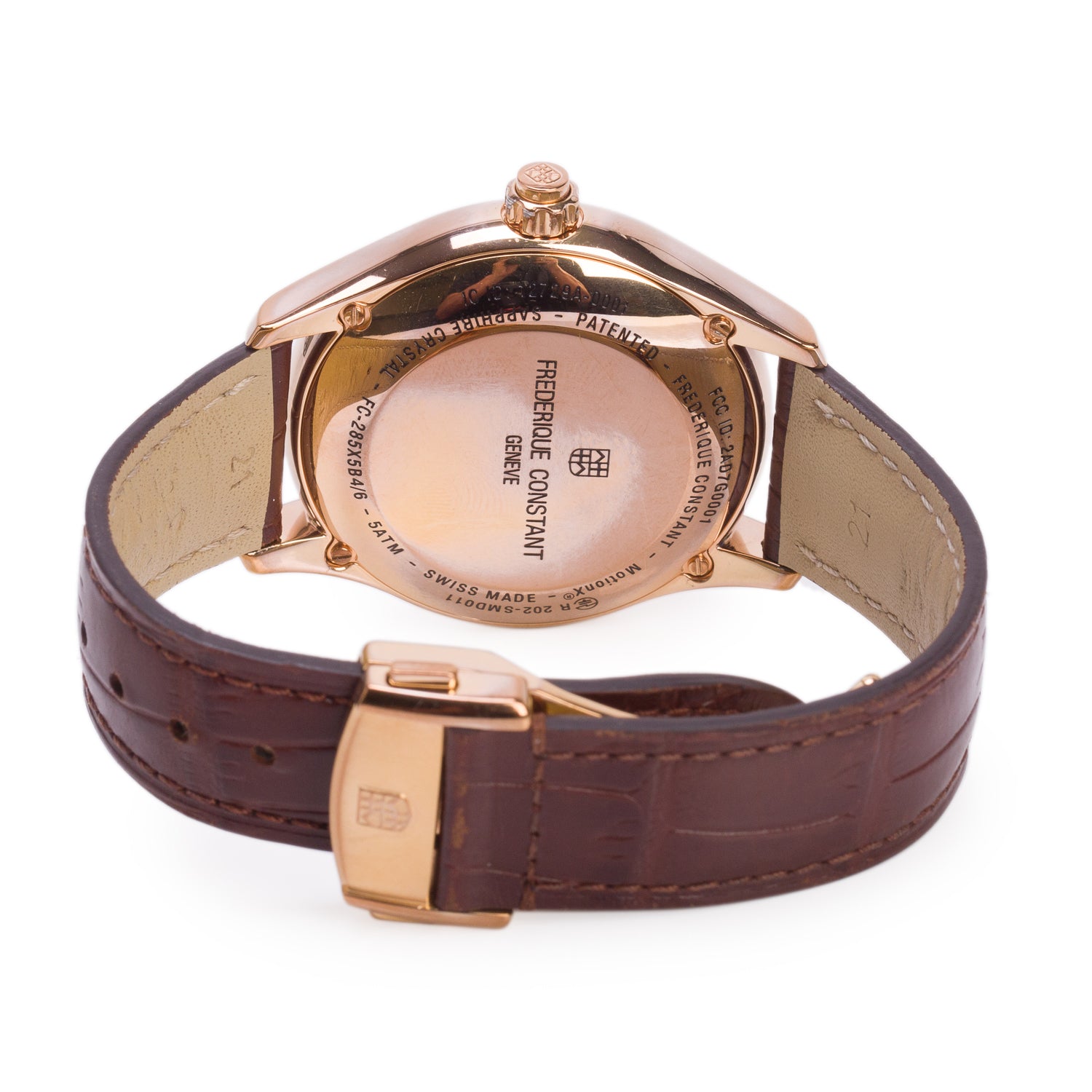 Frederique Constant Rose Gold Plated Stainless Steel Horological 42 MM Smart Watch w/ Papers