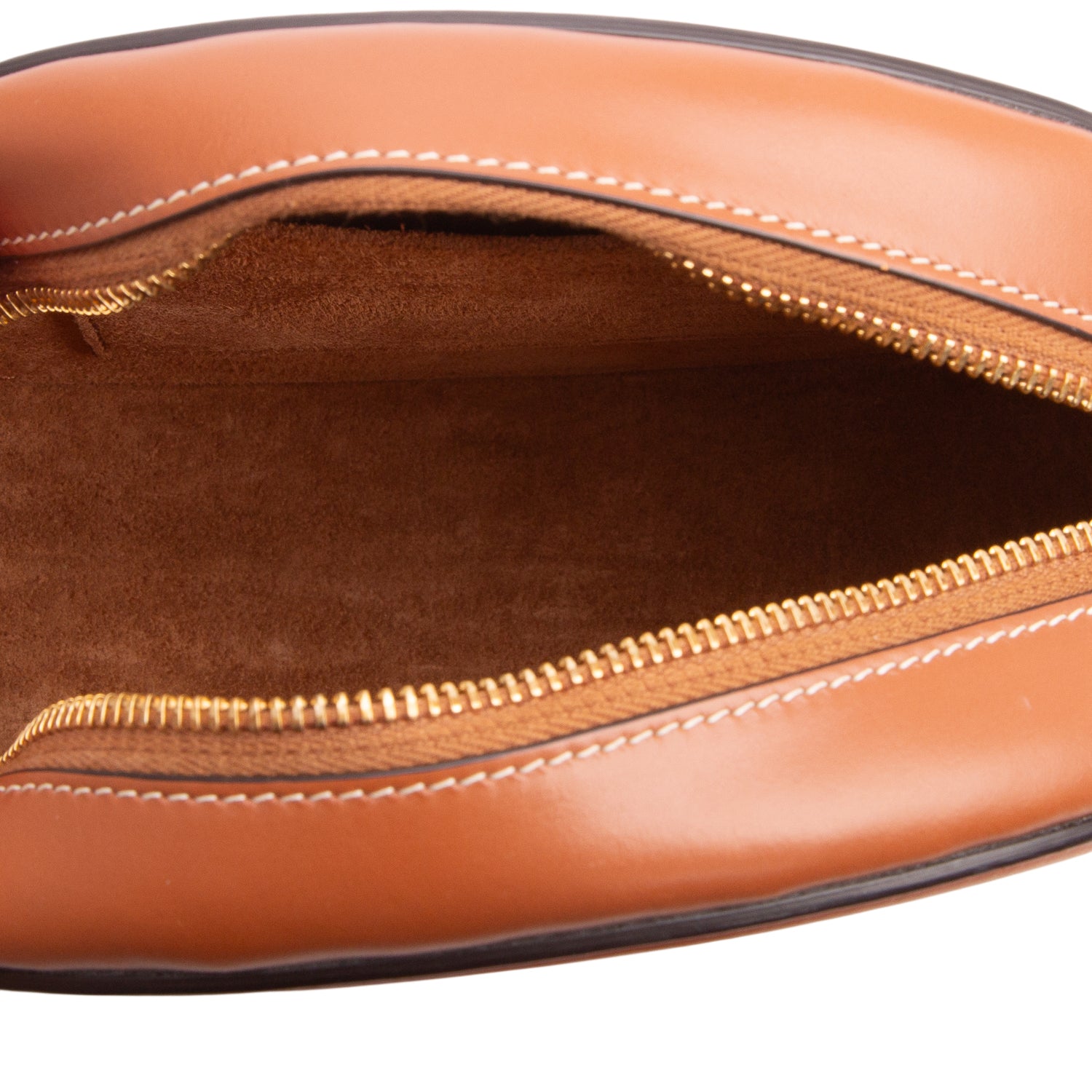 Celine 2022 Brown Smooth Calfskin Triomphe Oval Crossbody