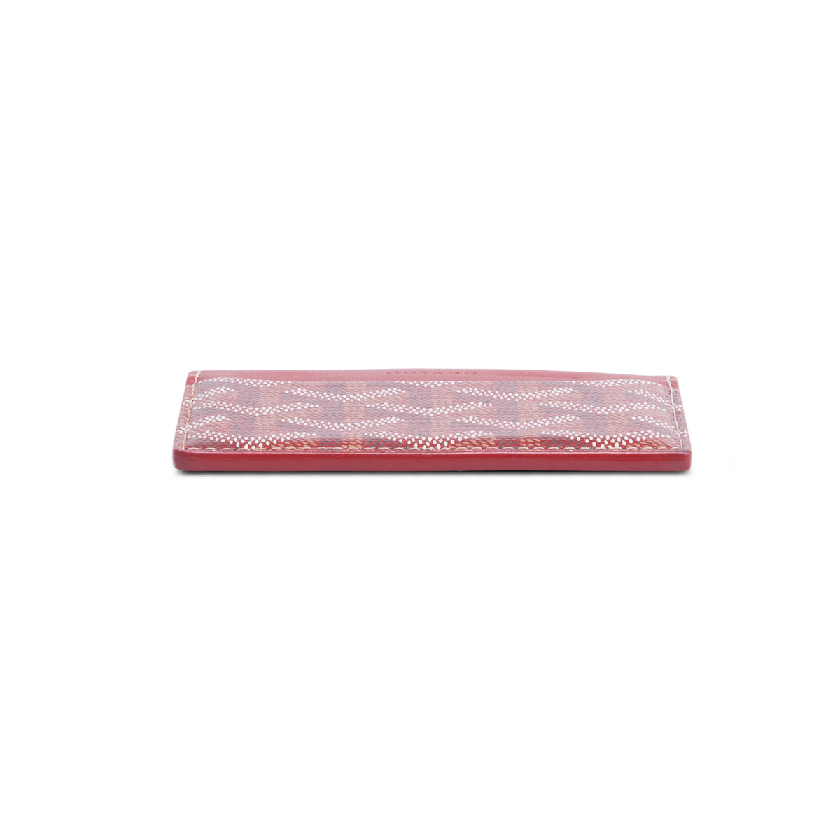 Goyard 2021 Red Leather & Coated Canvas Saint Sulpice Card Holder