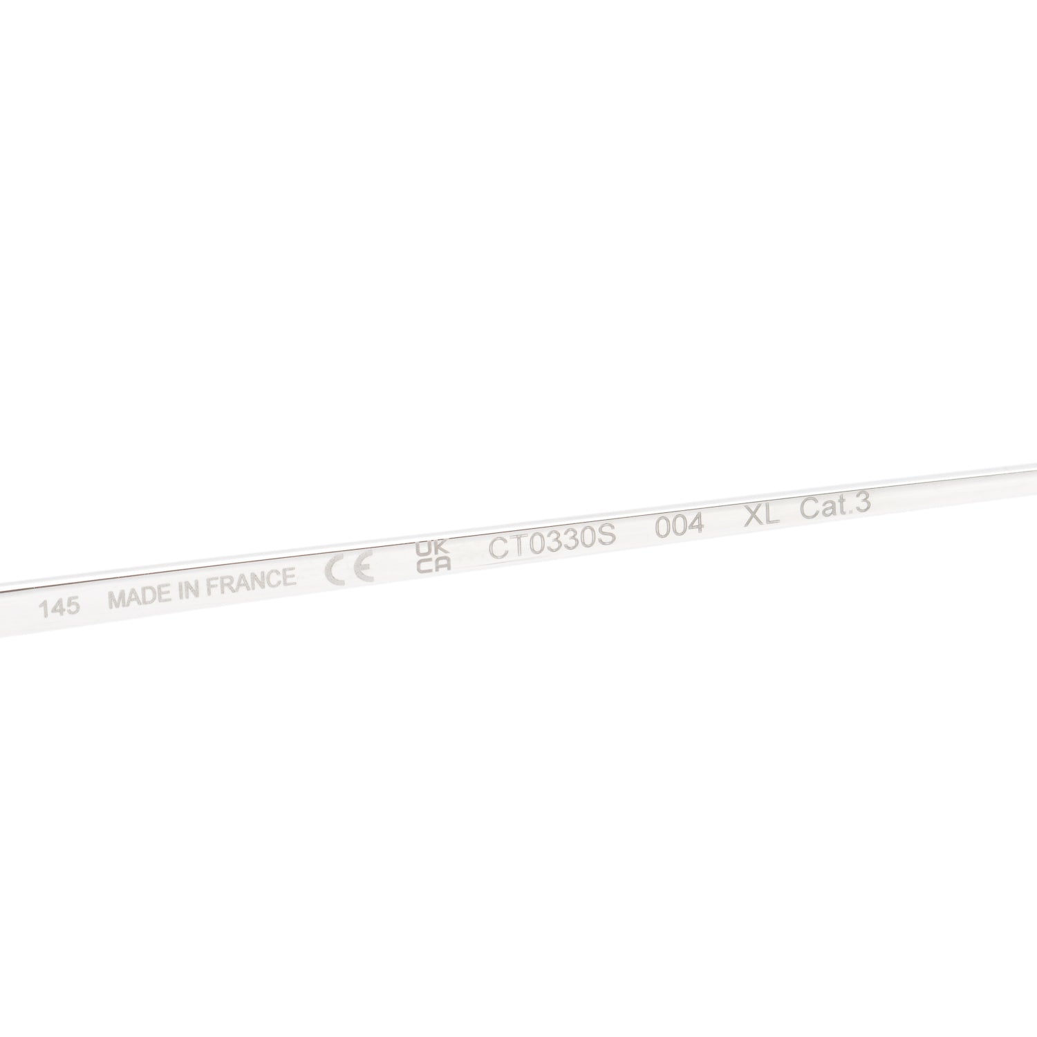 Cartier CT0330S Black Rimless C de Cartier Sunglasses w/ Case