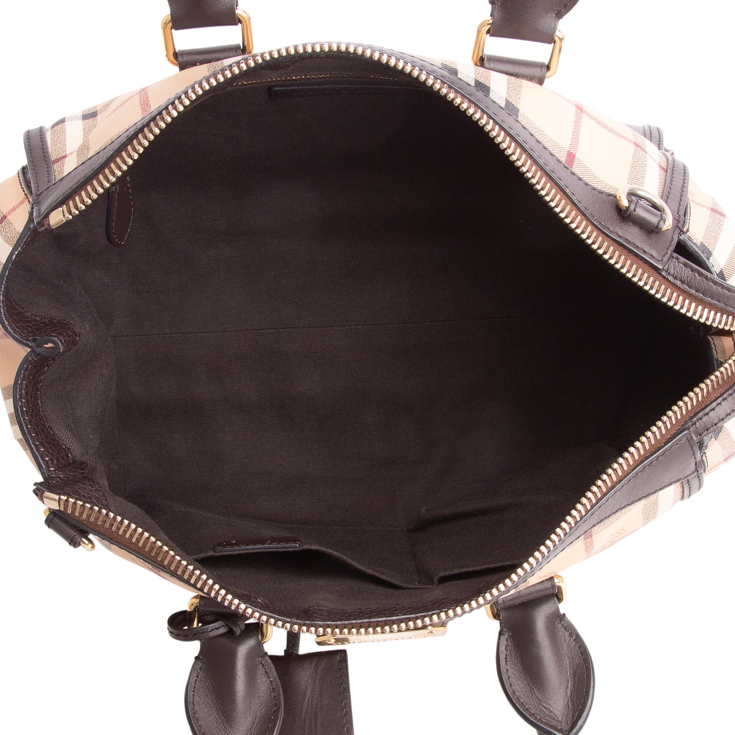 Burberry Haymarket Check Gladstone Tote w/ Strap