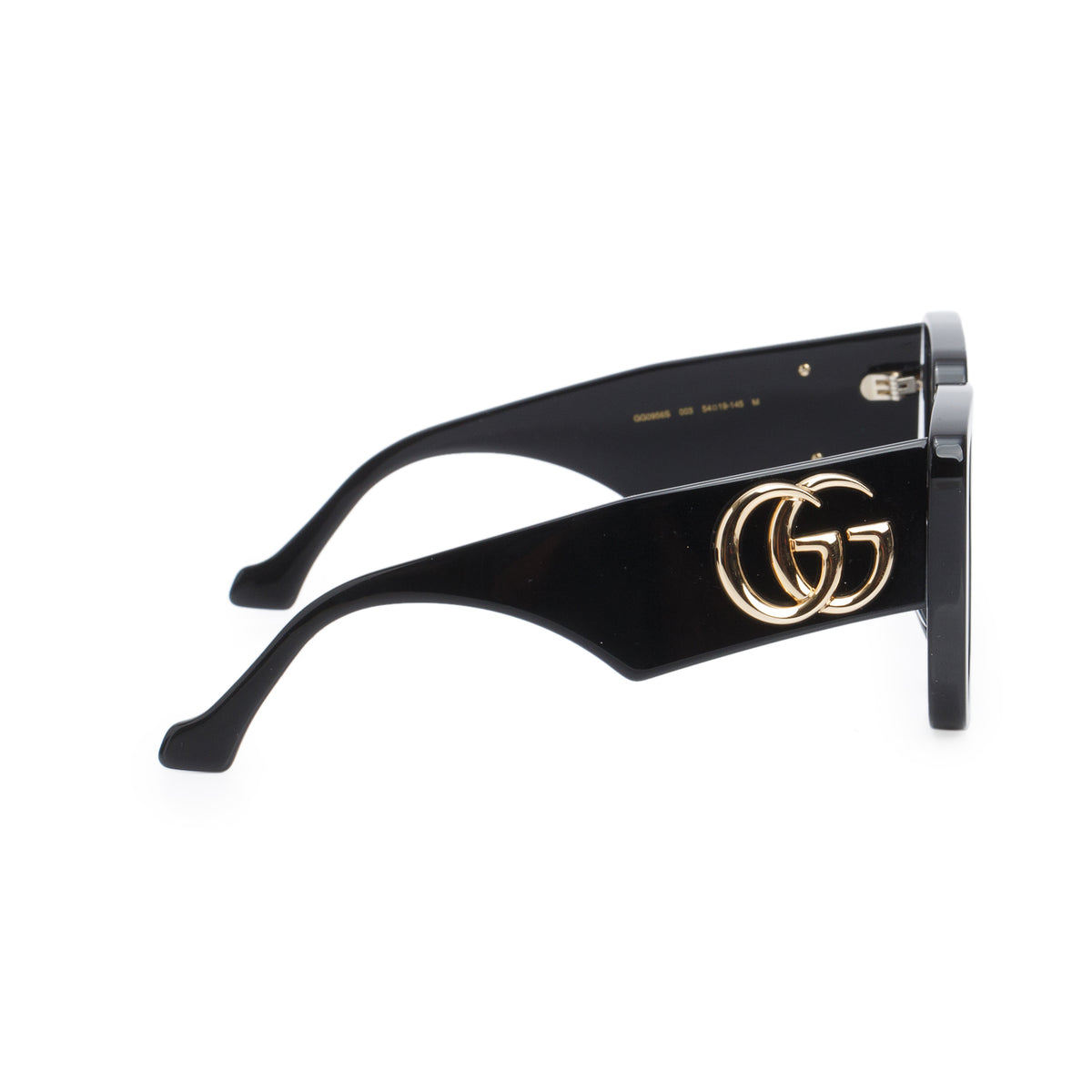 Gucci GG0956S Black Acetate Gg Marmont Oversized Square Sunglasses w/ Case