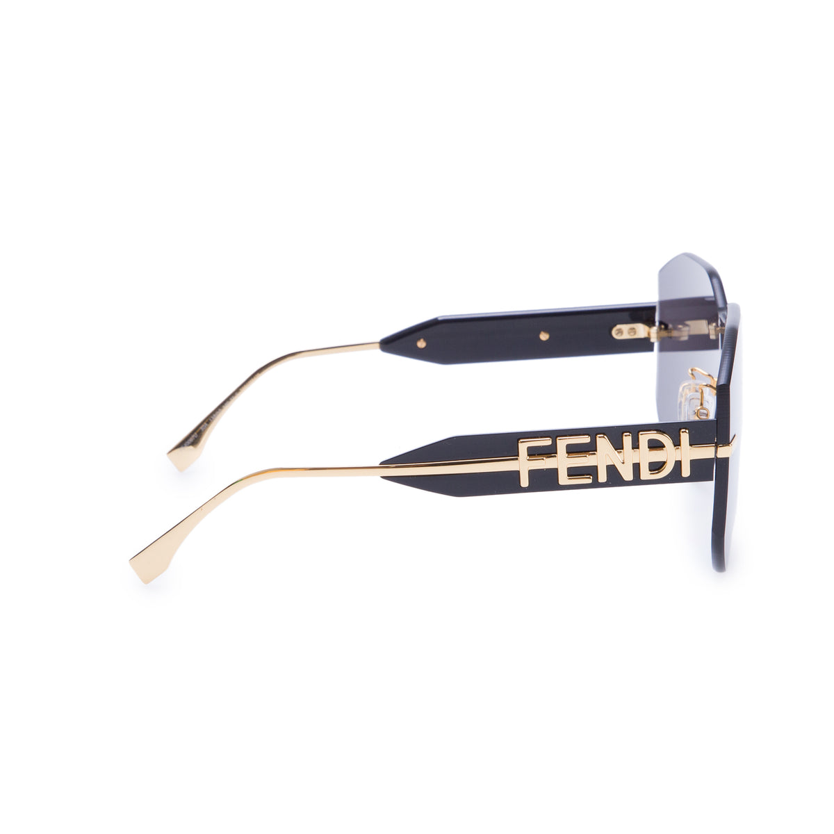 Fendi FE40067U Black Fendigraphy Shield Sunglasses w/ Box