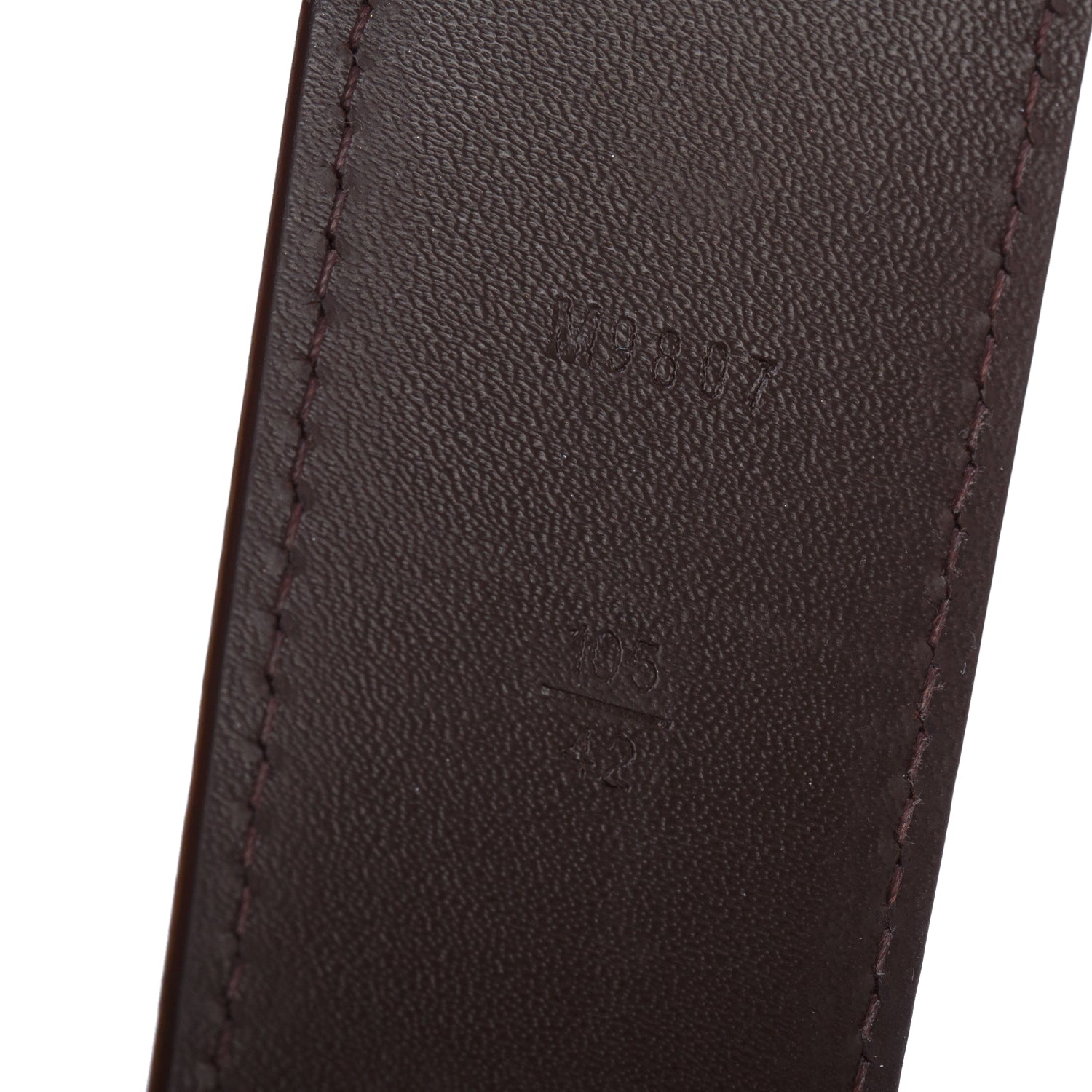 Louis Vuitton Damier Ebene LV Initials Belt 105 42
