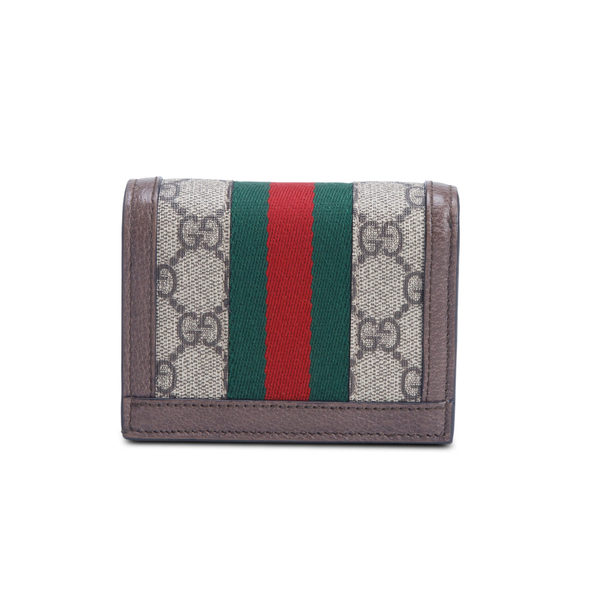 Gucci GG Supreme Web Chain Card Case Wallet