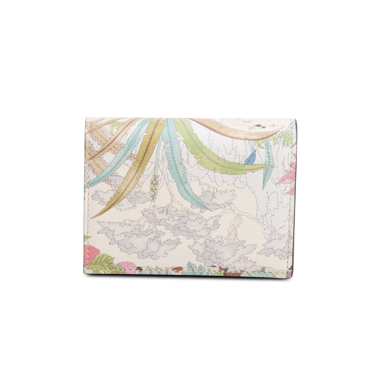 Gucci Multicolour New Shangai Calfskin Tiger Savanah Horsebit 1955 Card Case Wallet w/ Box