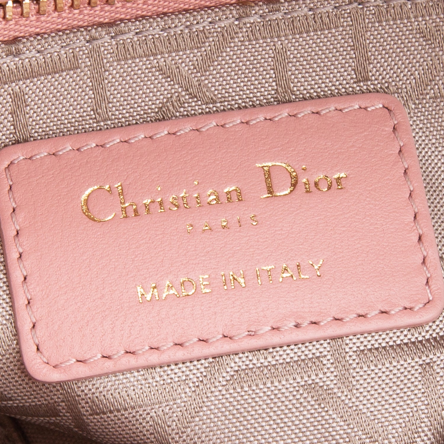 Christian Dior 2022 Pink Lambskin Cannage Mini Lady Dior Bag w/ Box, Authenticity Card & Strap