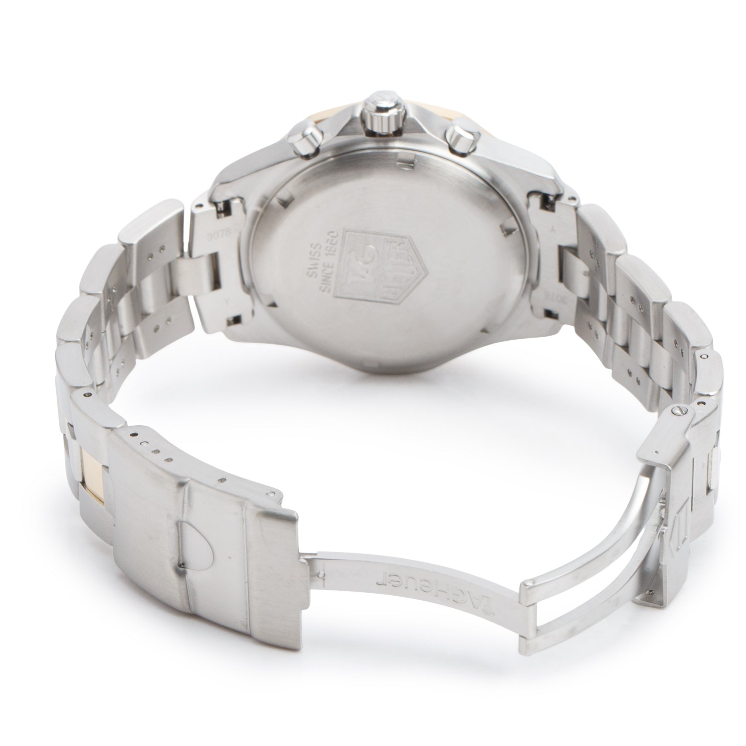 Tag Heuer Two-Tone Stainless Steel 2000 Exclusive 40 MM Chronograph Quartz Watch Silver Dial CN1151 w/ Box & Papers
