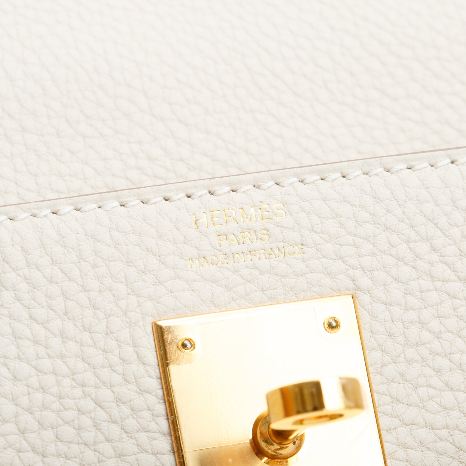 Hermes 2023 Craie Veau Togo Kelly II Retourne 28 w/ Strap